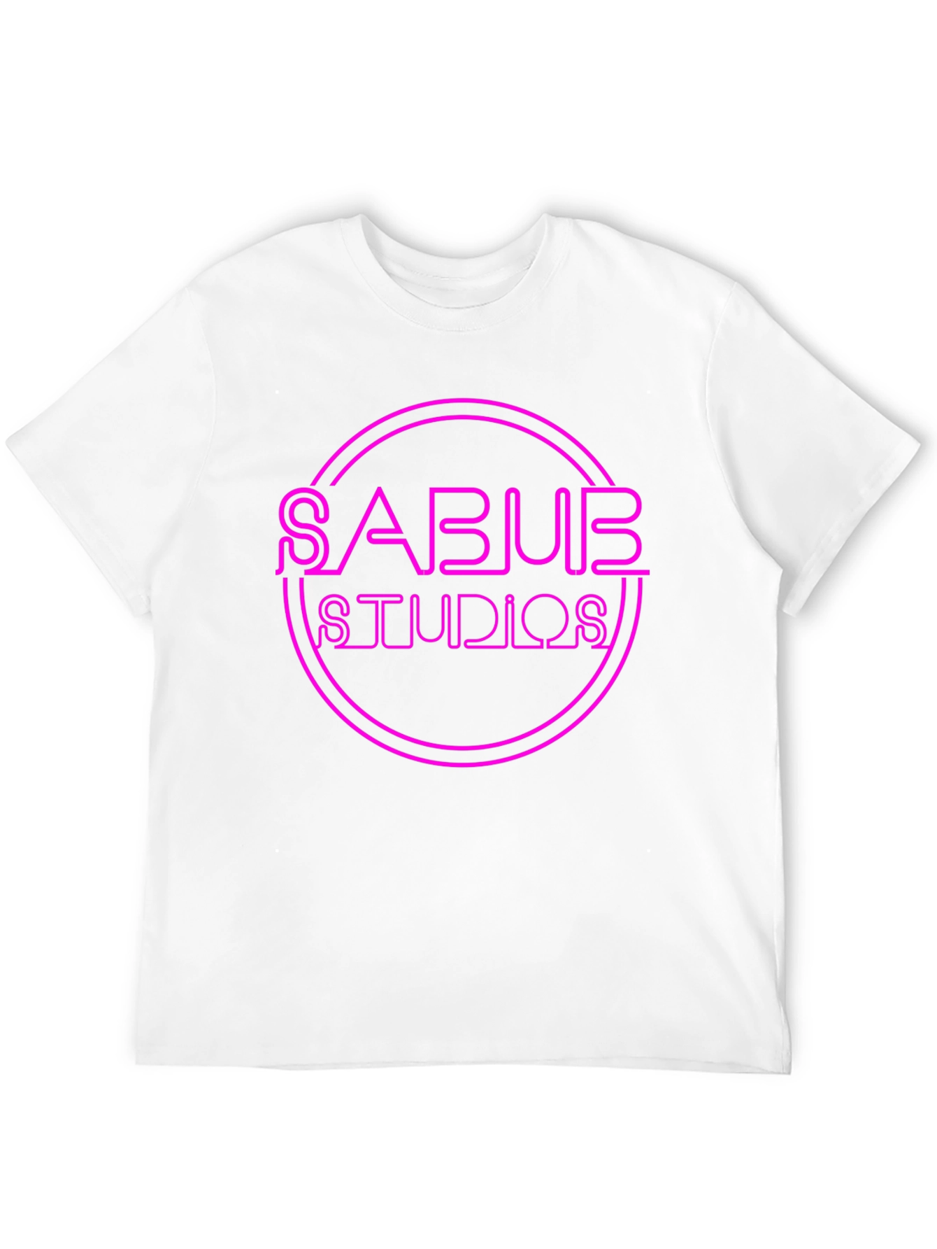 Black SABUB Studios Graphic Tee - Bold Neon Design view 12