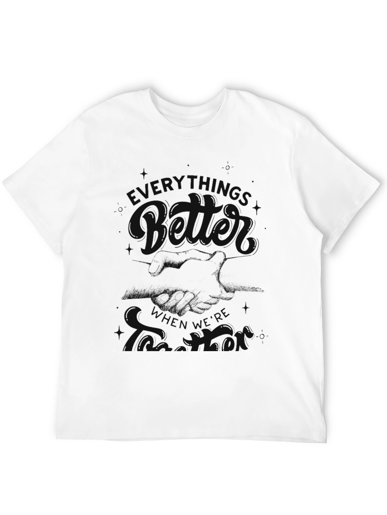 Black Men's Black Graphic Print Short Sleeve T-Shirt view 12