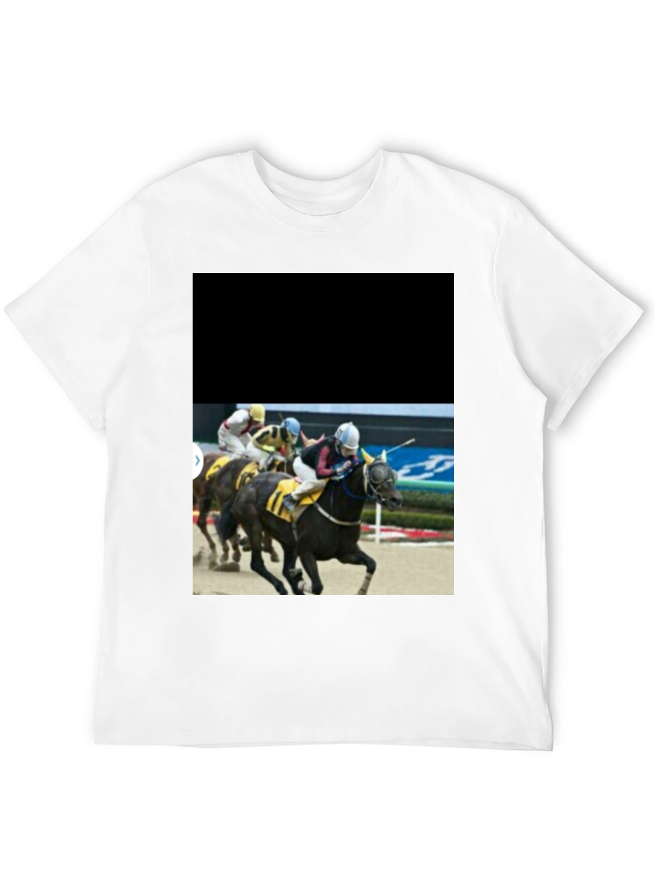 Black Horse Racing T-Shirt - Black Graphic Tee view 12