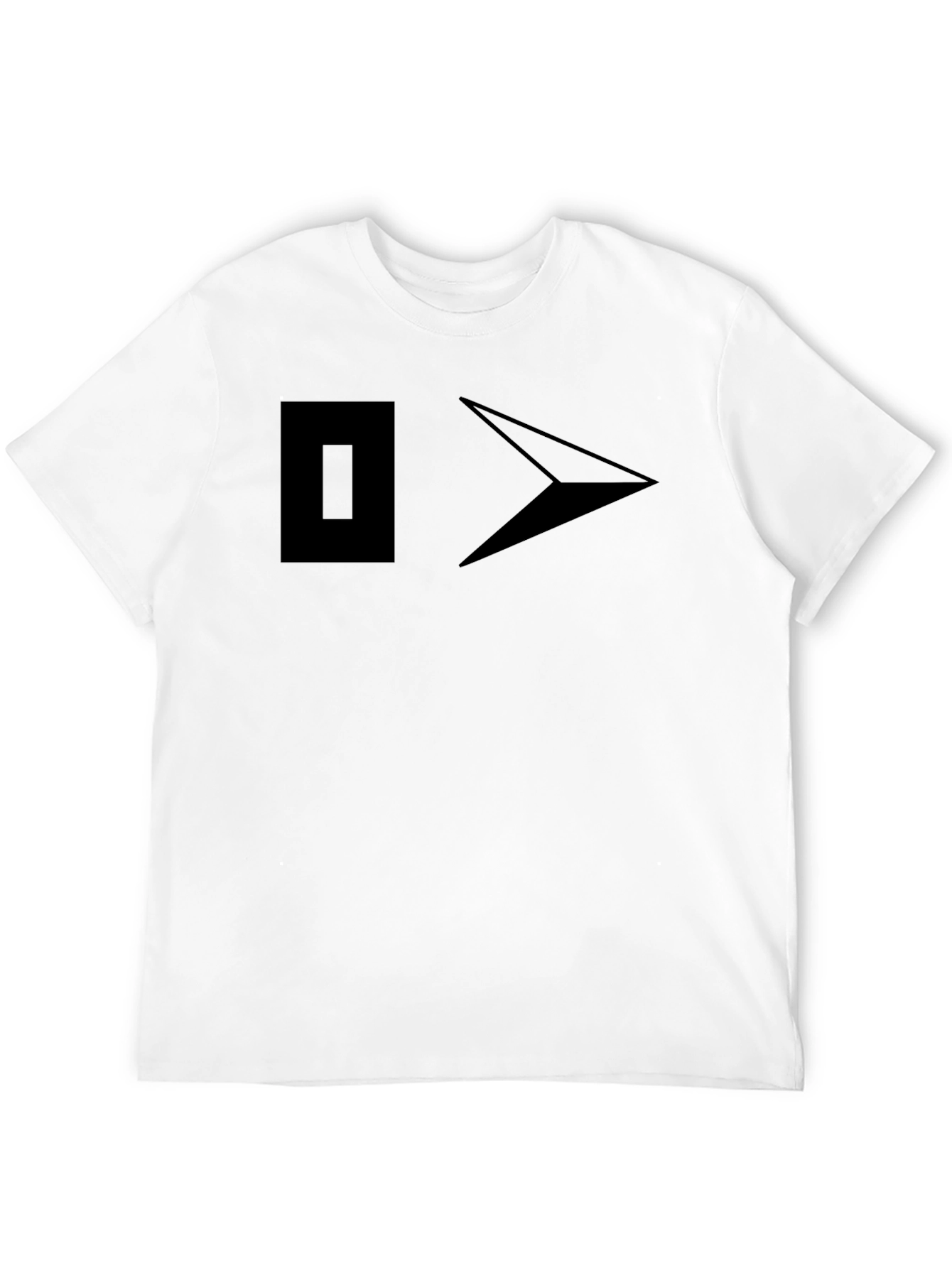 Black Modern Graphic Black T-Shirt view 12