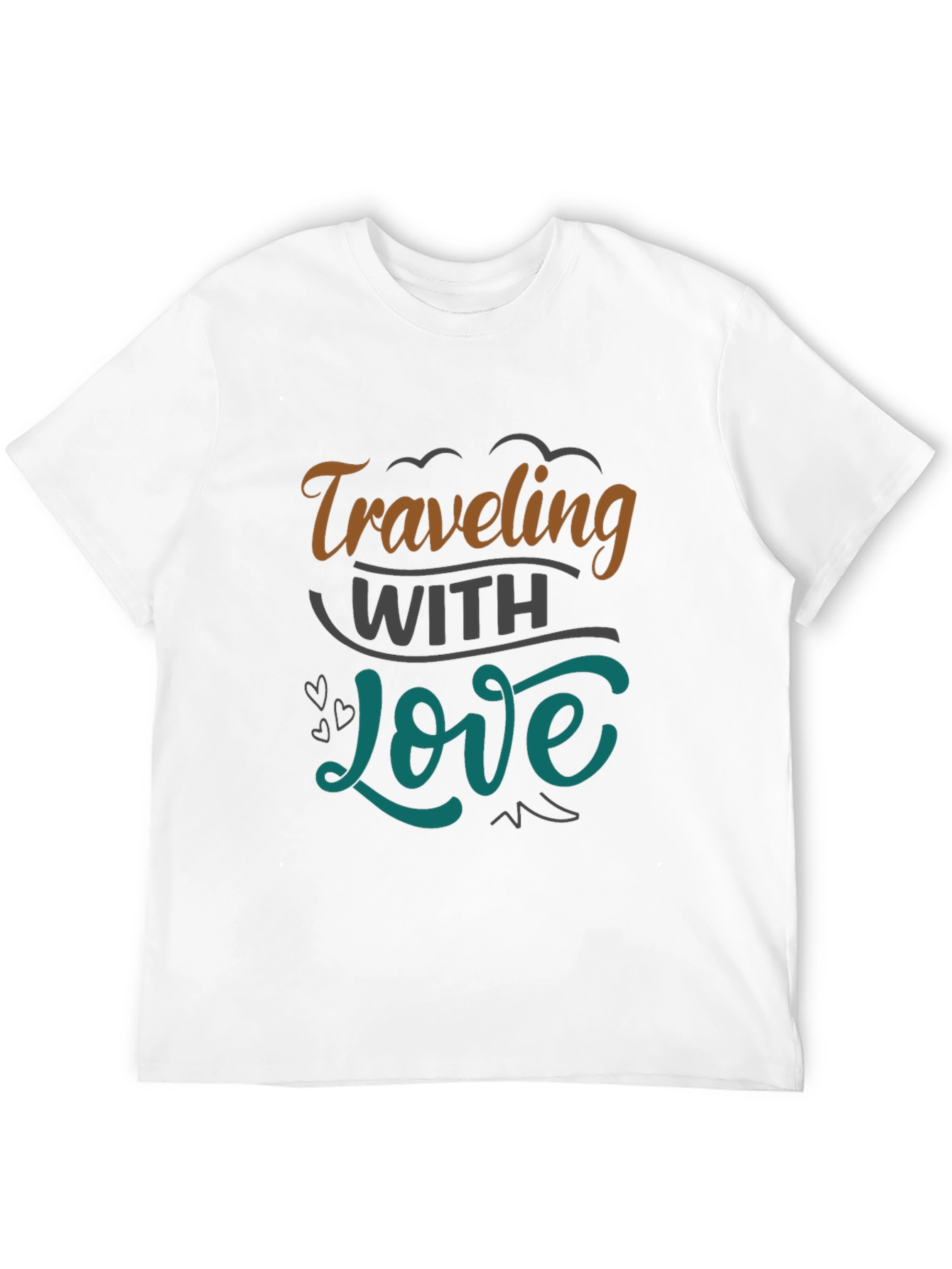 Black Traveling With Love Graphic Tee view 12
