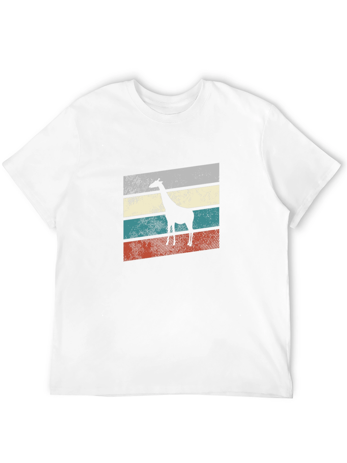 Black Giraffe Retro Style Graphic Tee view 12