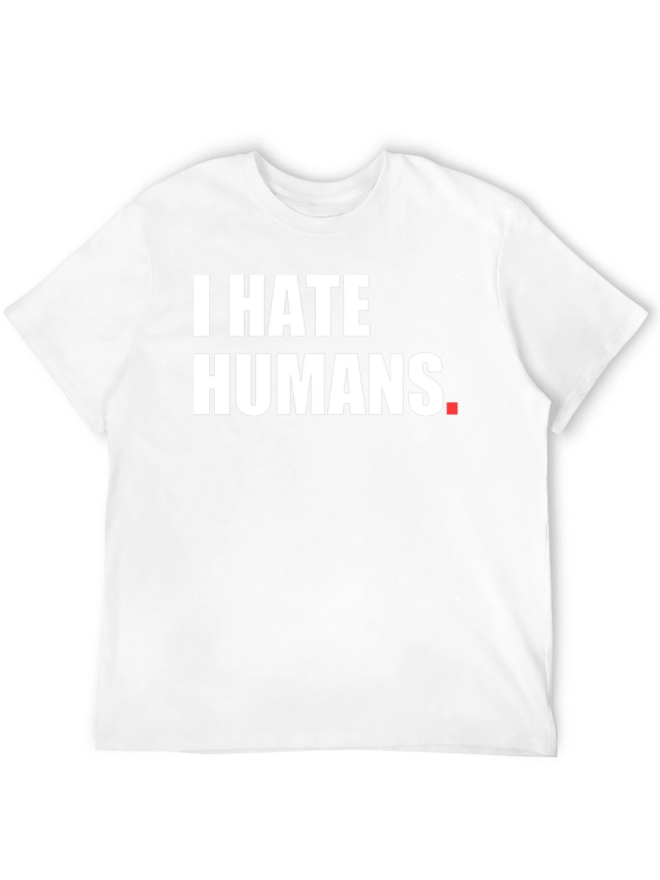 Black I HATE HUMANS Black Graphic Tee - Novelty Shirt view 12