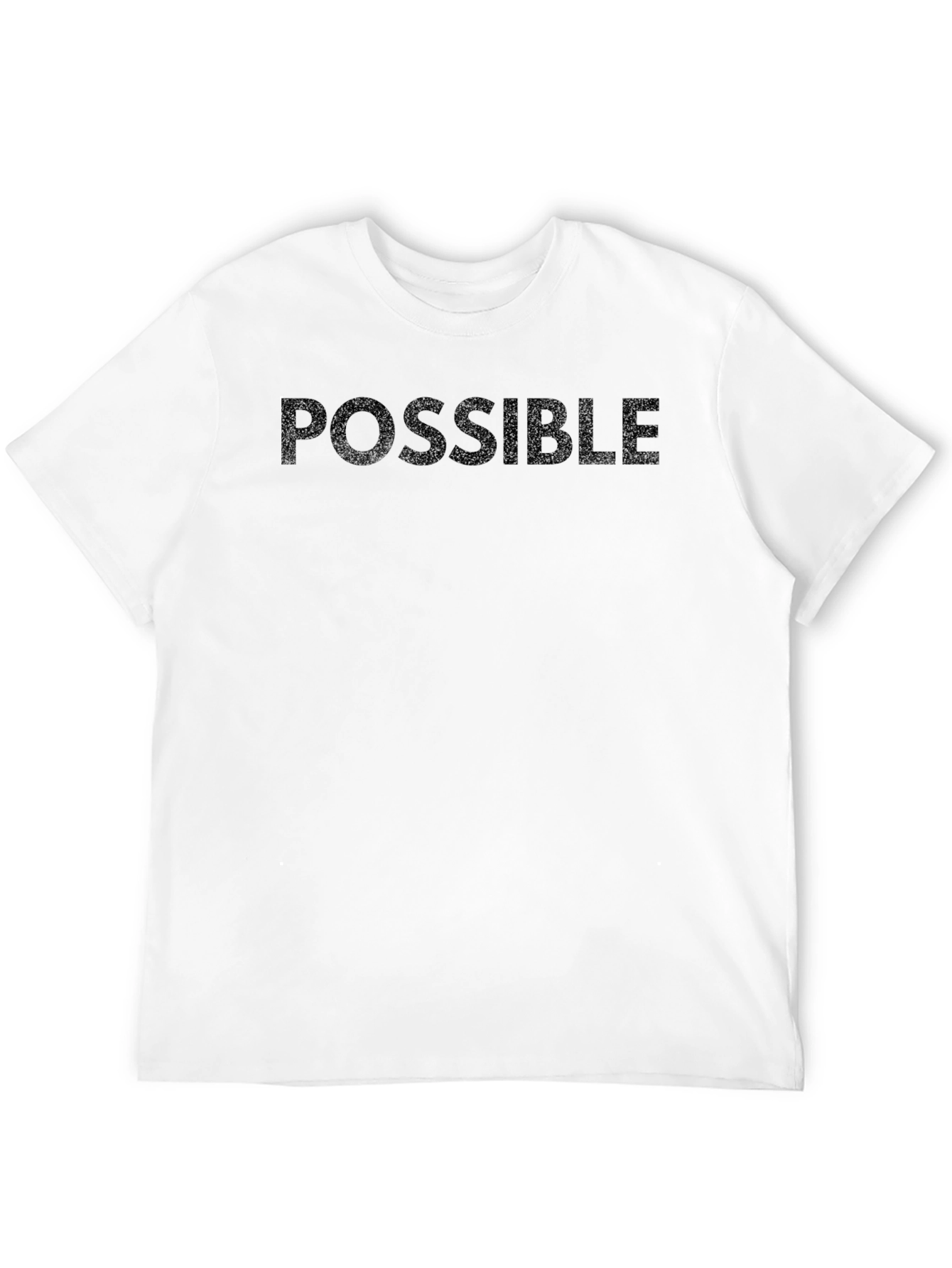 Black Possible Graphic Print Crew Neck T-Shirt view 12
