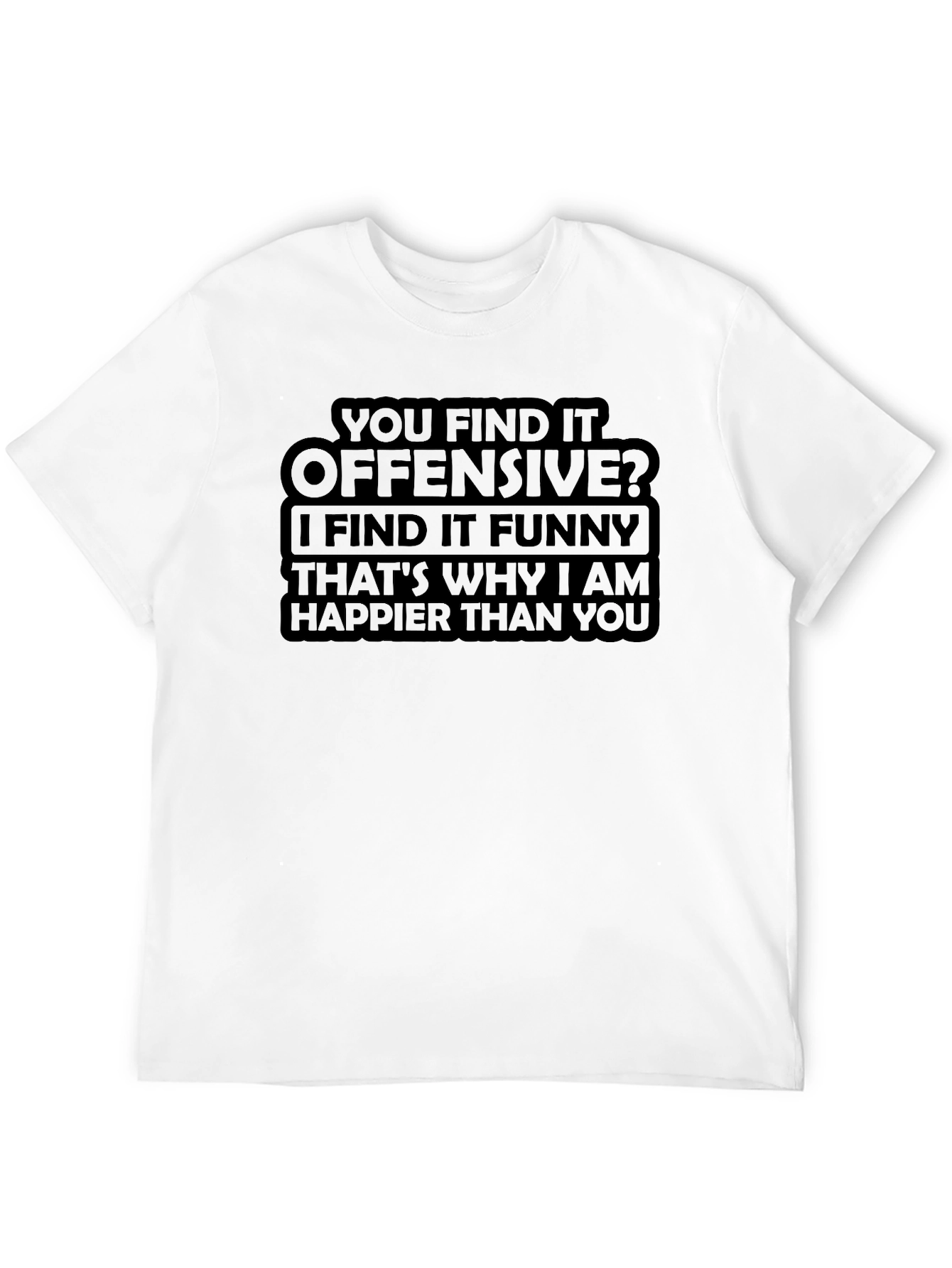Black Offensive Humor T-Shirt: Funny Graphic Tee view 12