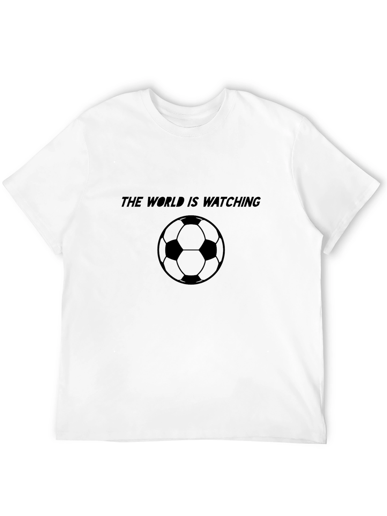 Black The World is Watching Soccer Tee view 12