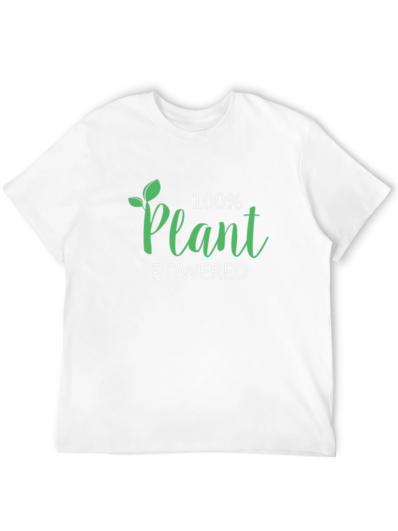 Black Plant Powered Vegan T-Shirt view 12