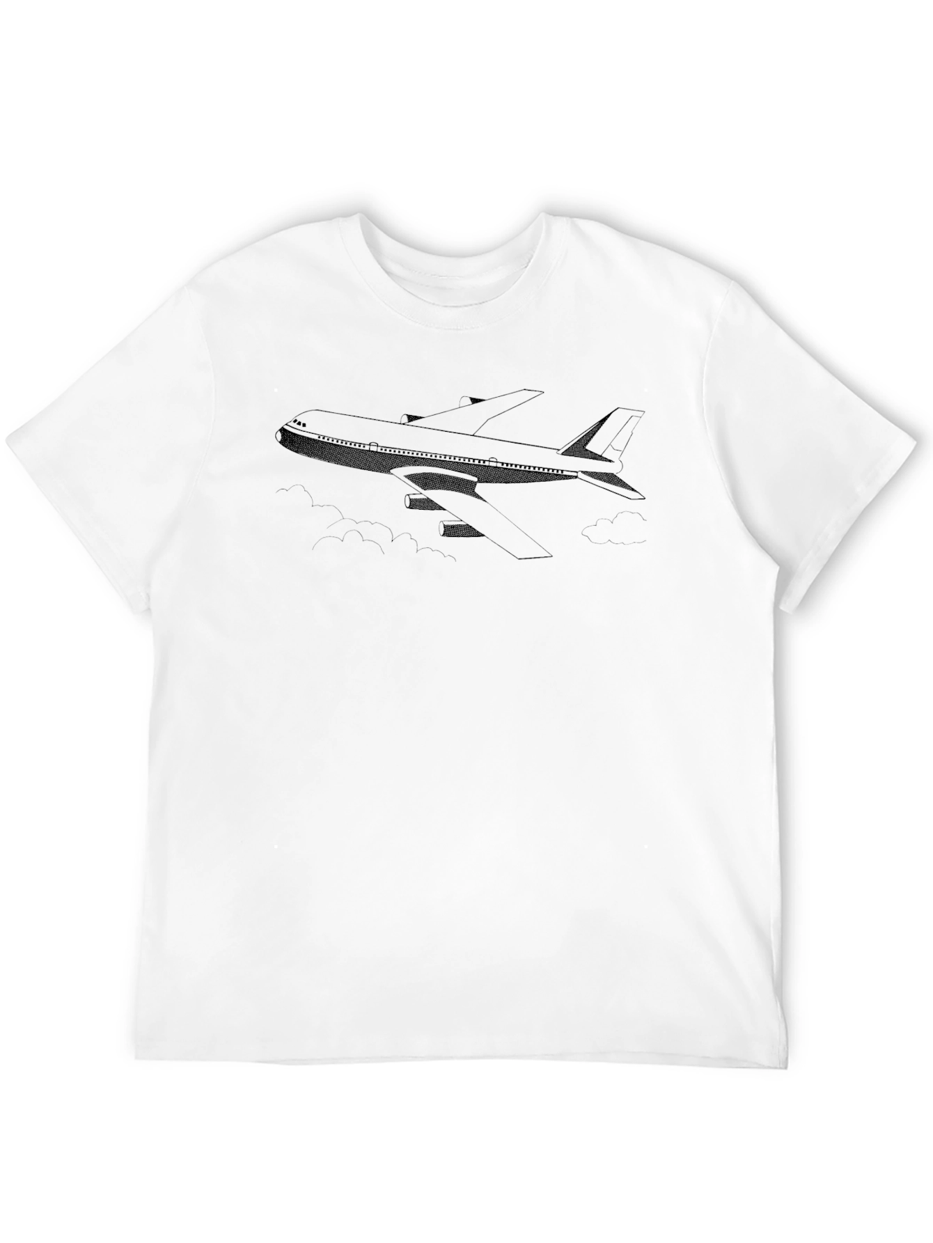 Black Airplane Graphic T-Shirt - Aviation Design view 12