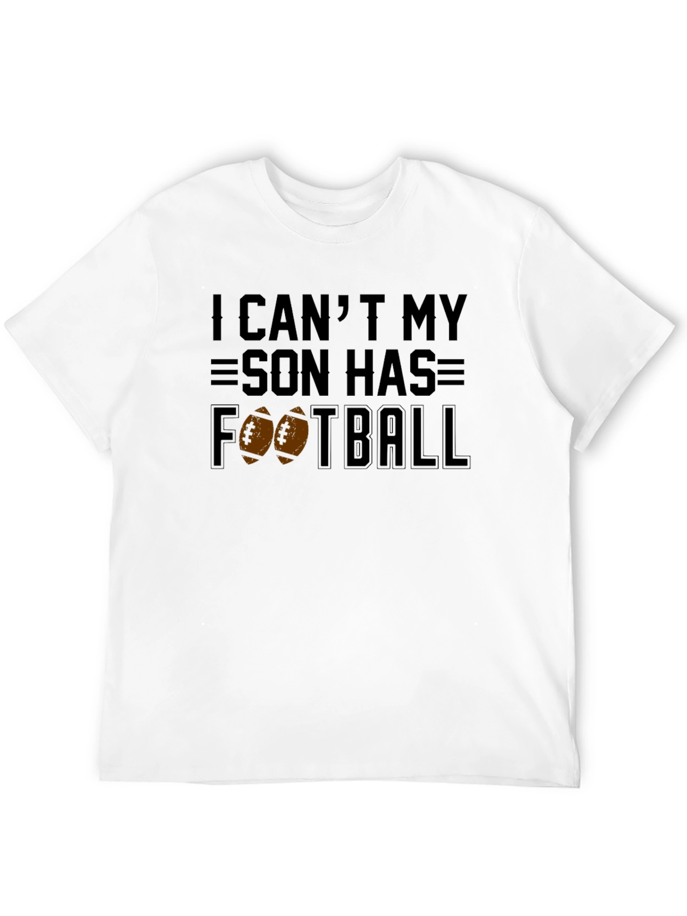 Black Son's Football T-Shirt - Dad's Game Day Tee view 12