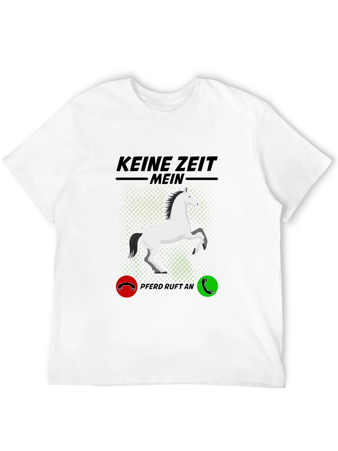 Black Horse Lover T-Shirt - Keine Zeit Mein Pferd Ruft An view 12