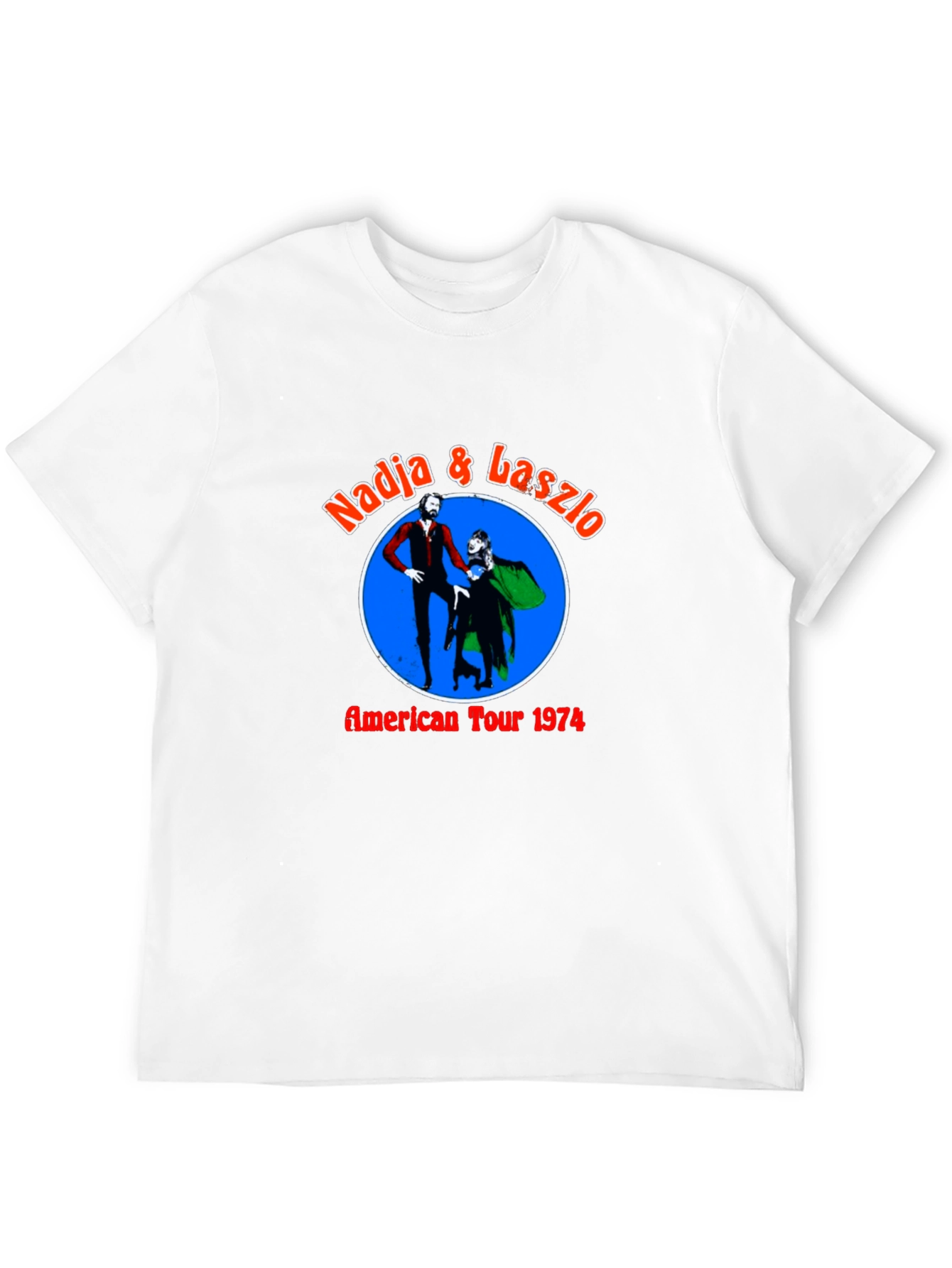 Black Nadja & Laszlo American Tour 1974 Black T-Shirt view 12