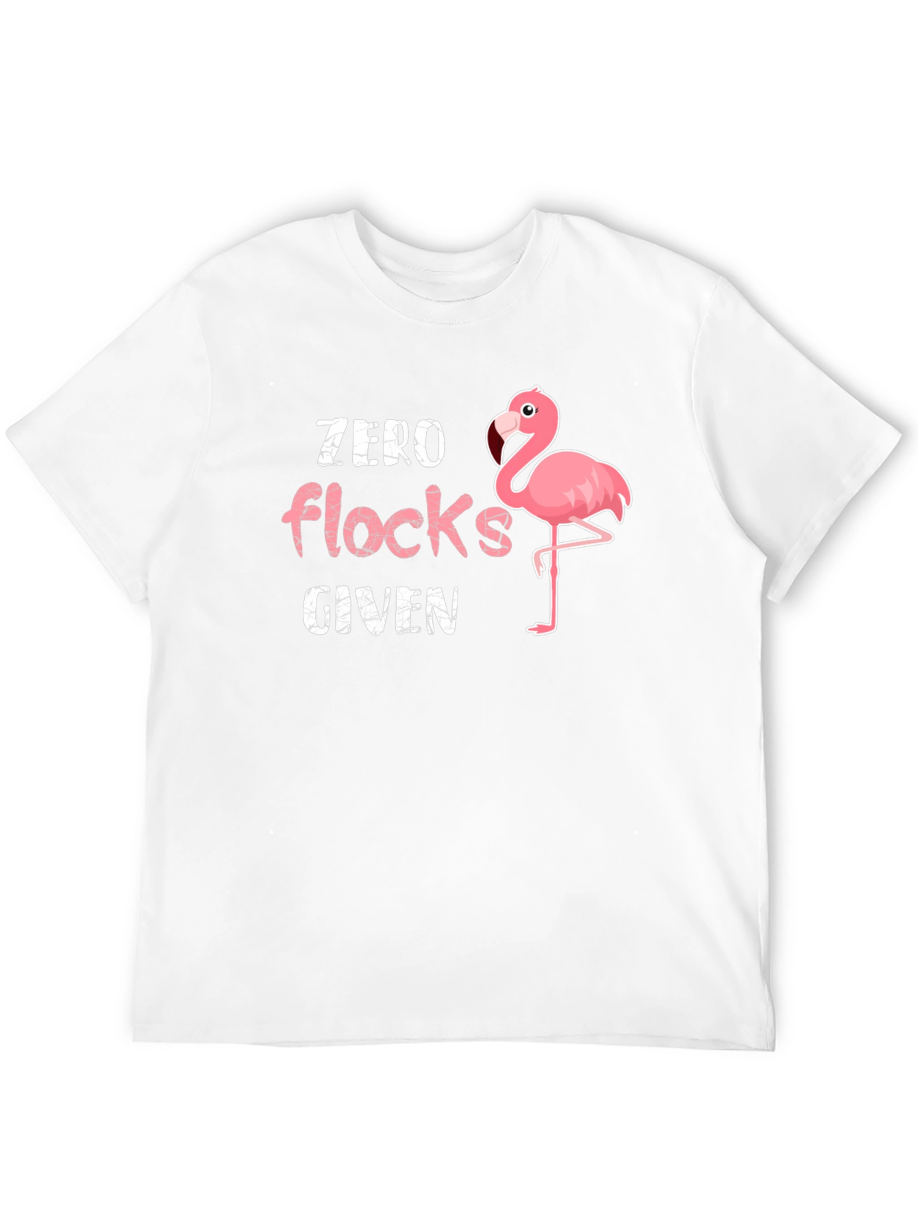 Black Zero Flocks Given Flamingo Graphic T-Shirt view 12
