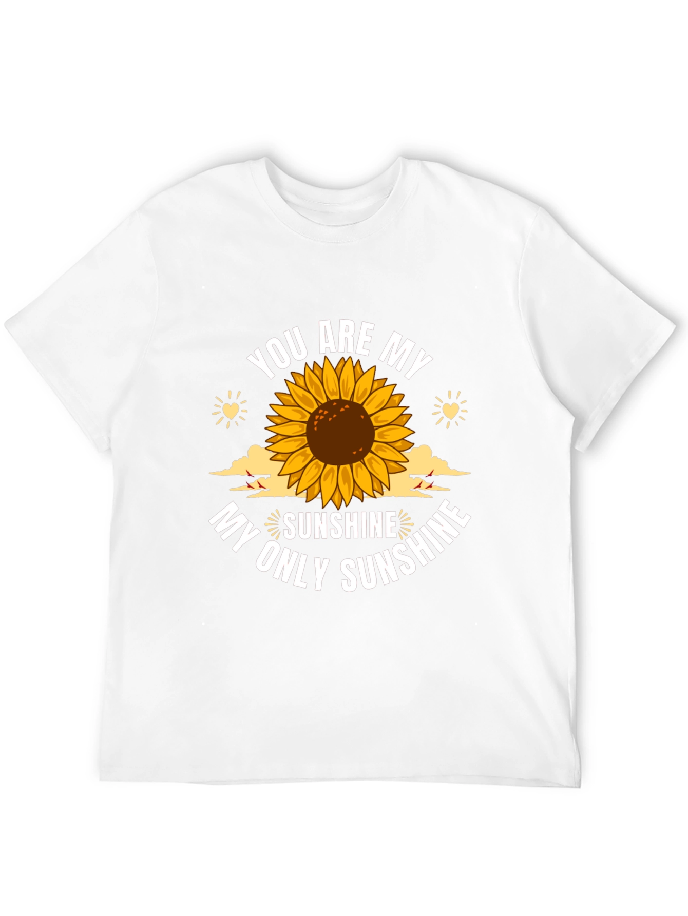Black You Are My Sunshine Sunflower Graphic T-Shirt view 12