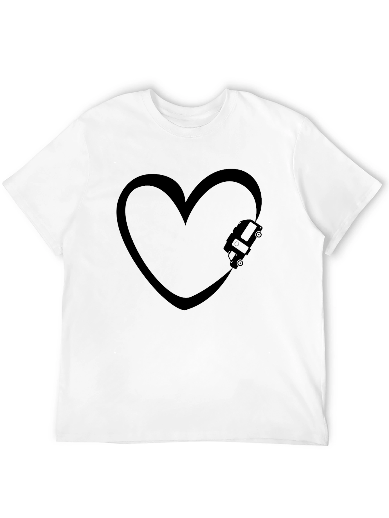 Black Love Van Black T-Shirt view 12