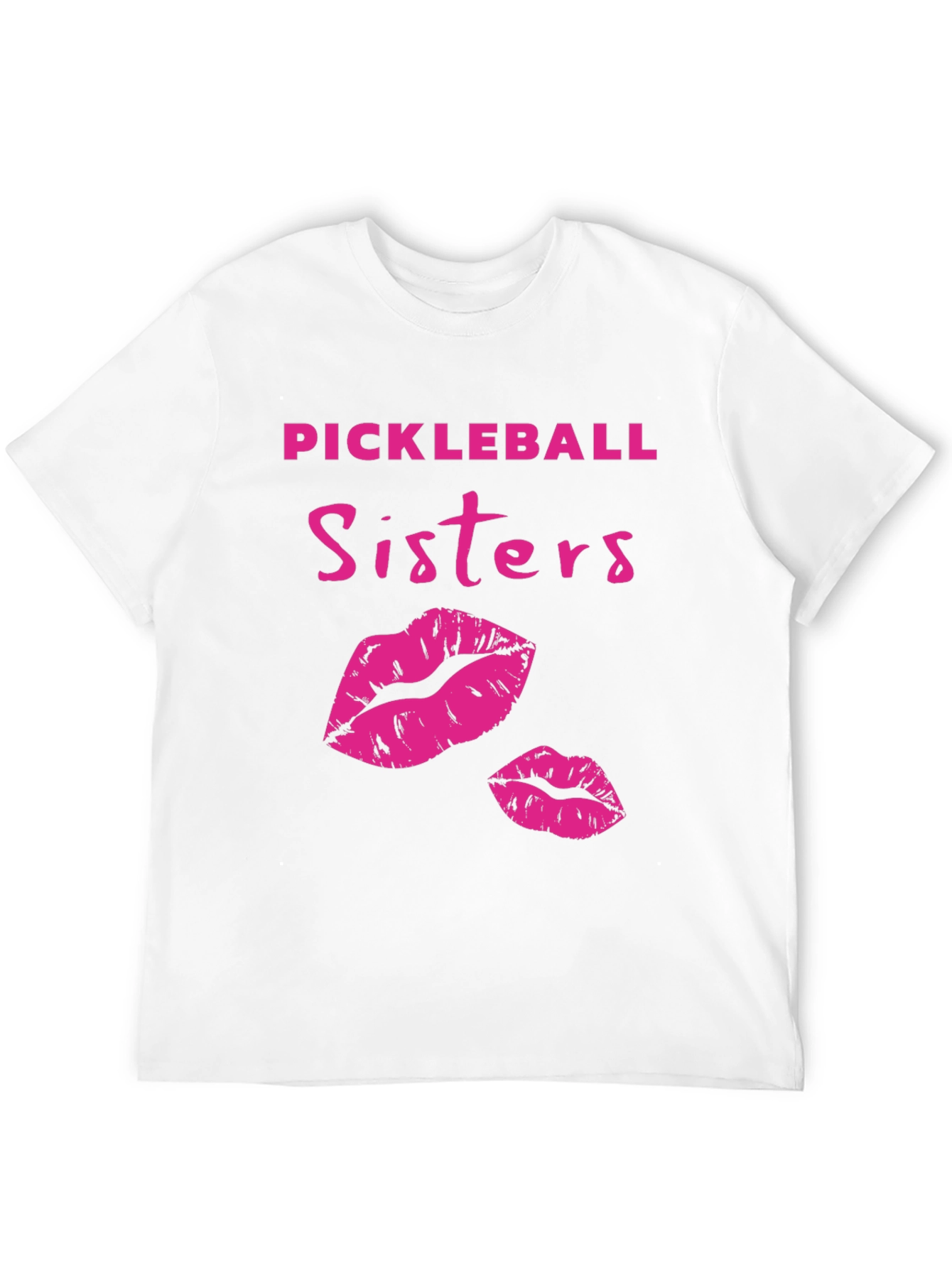 Black Pickleball Sisters Graphic T-Shirt view 12