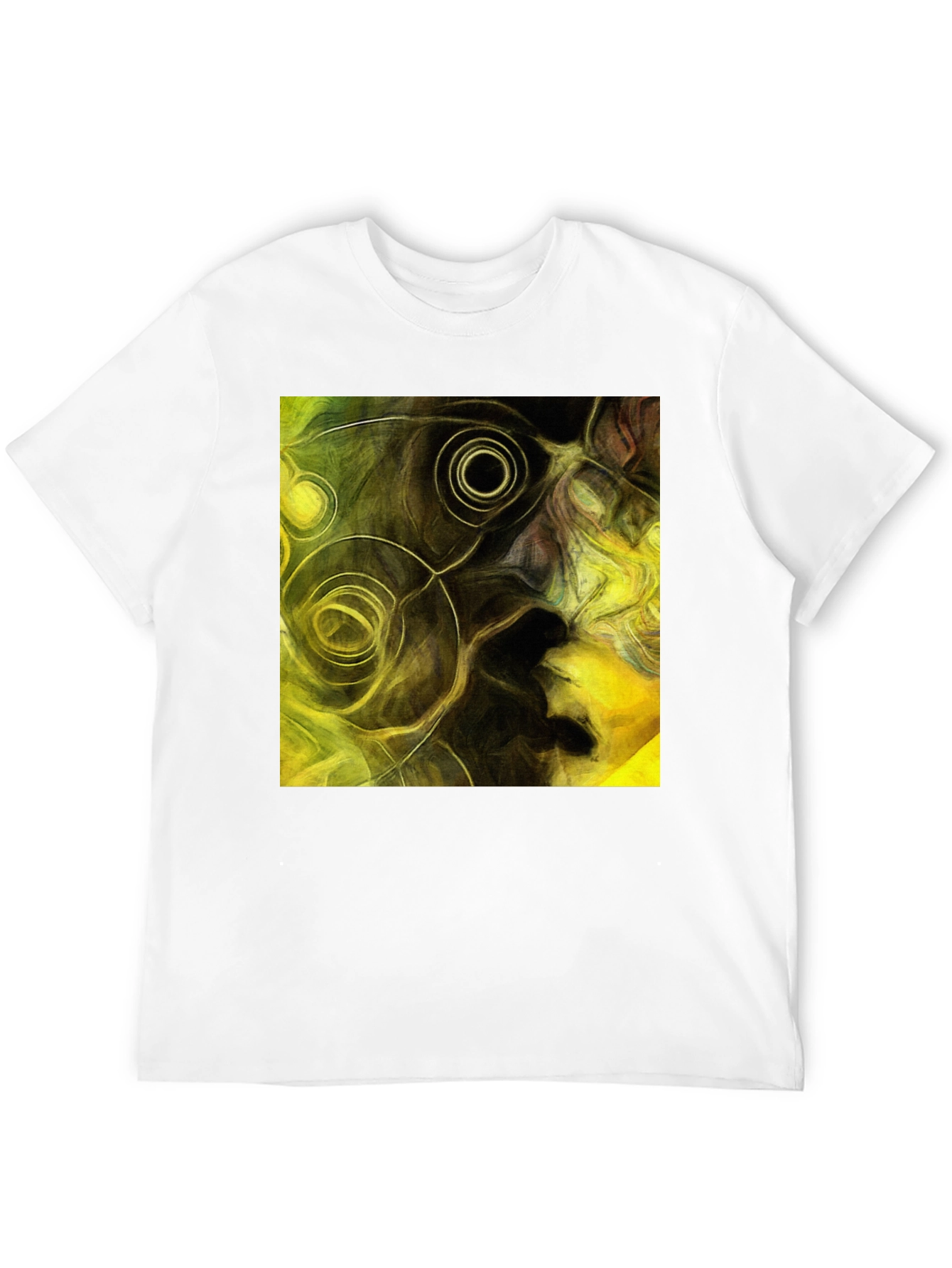 Black Abstract Art Black T-Shirt view 12