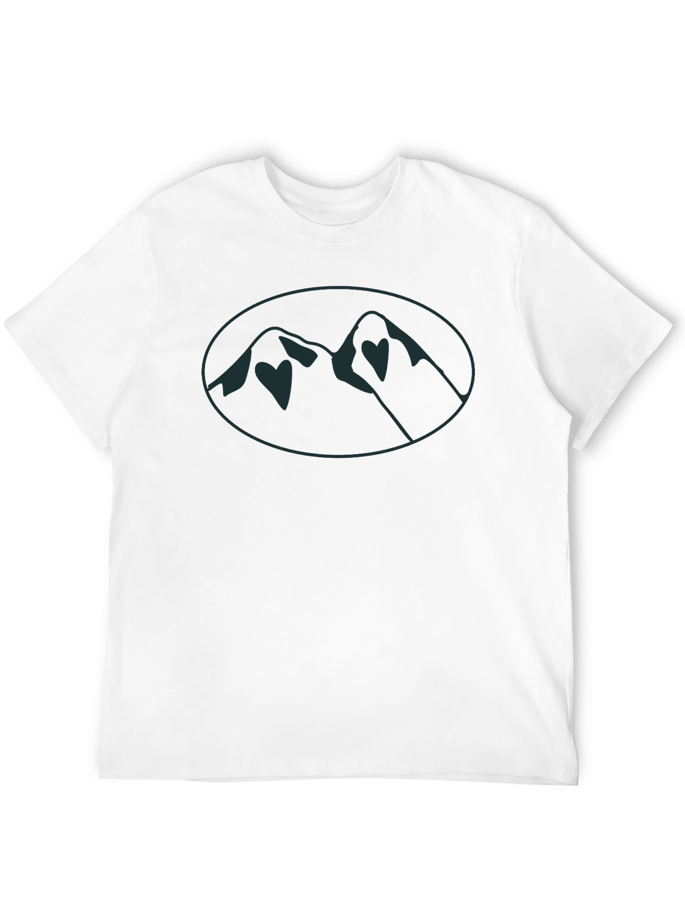 Black Mountain Peak Graphic Tee - Black Casual Shirt view 12