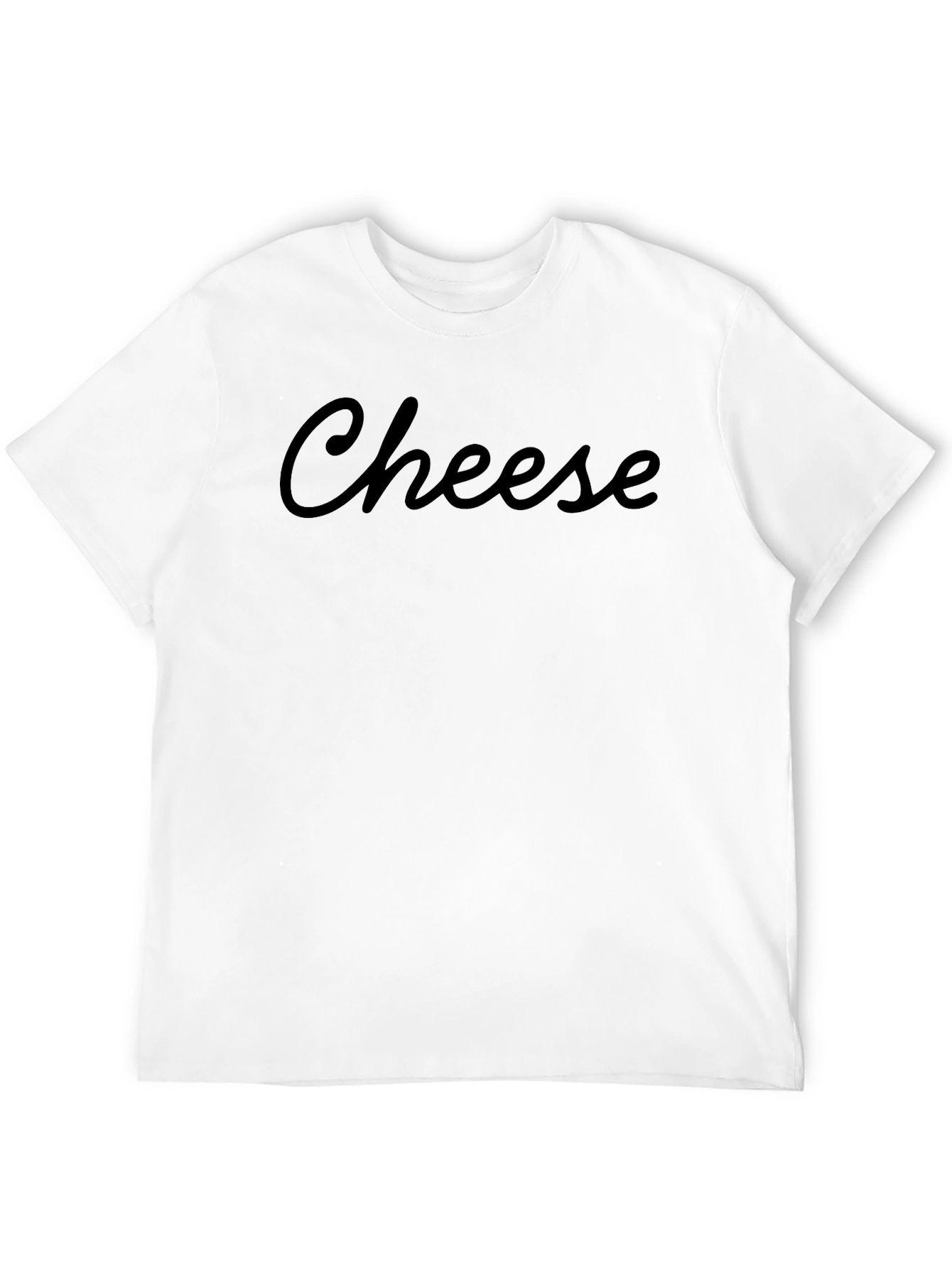 Black Cheese Graphic Tee - Funny Food T-Shirt view 12