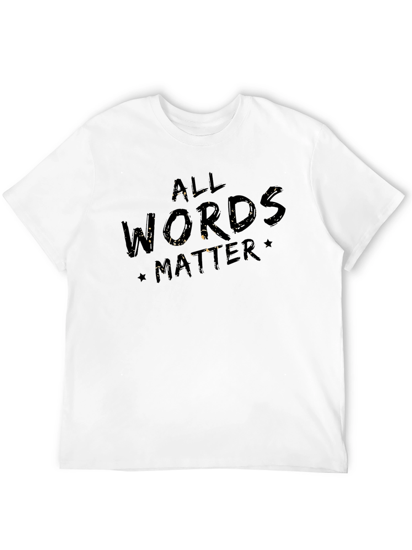 Black All Words Matter Graphic T-Shirt view 12