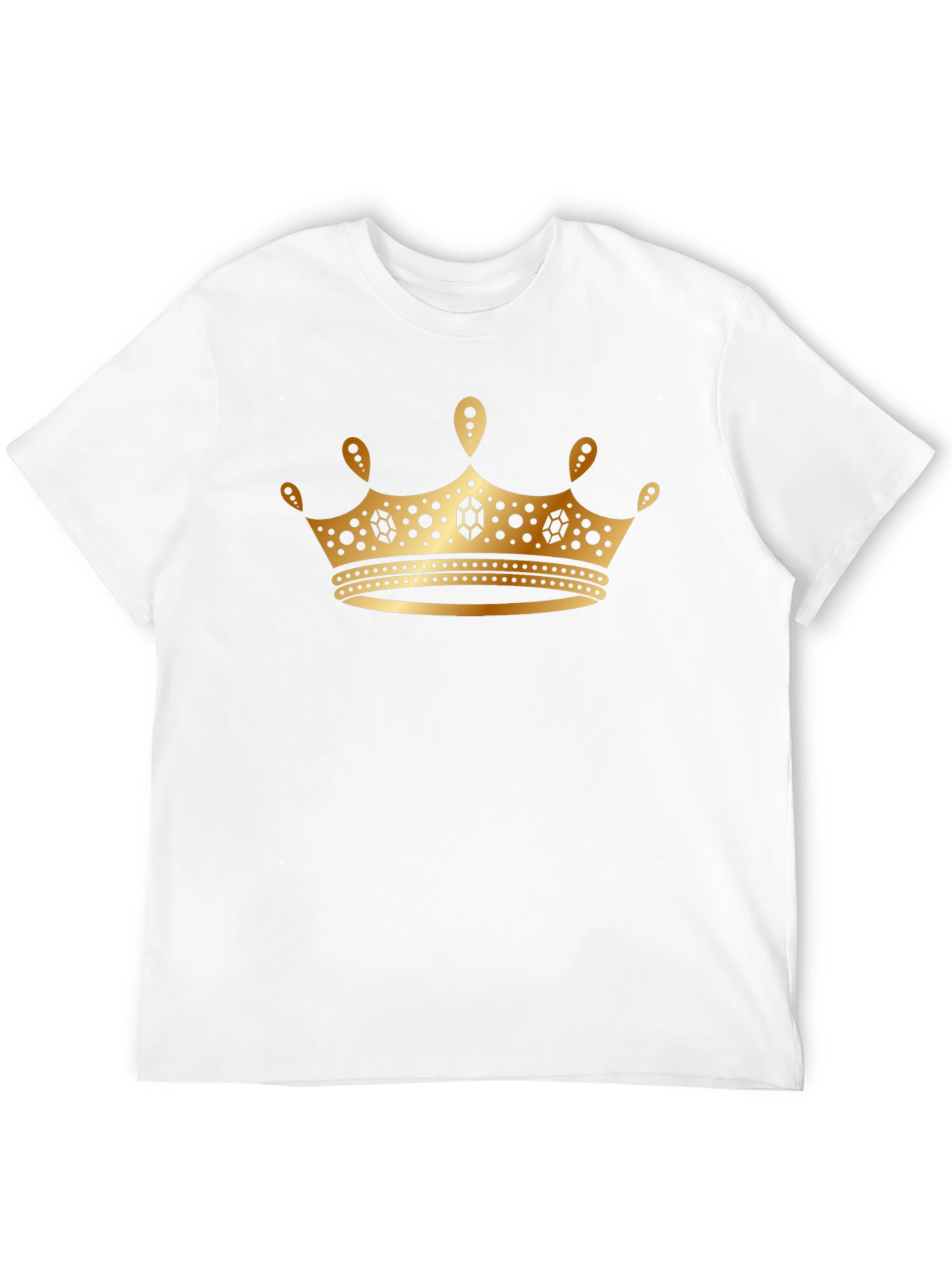 Black Gold Crown Graphic Black T-Shirt view 12