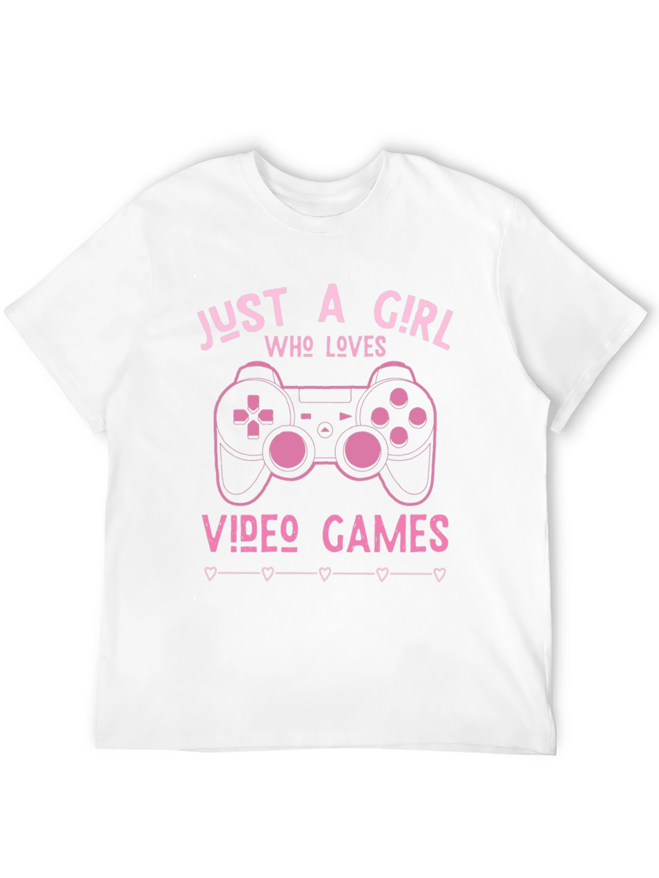 Black Just A Girl Who Loves Video Games Black T-Shirt view 12