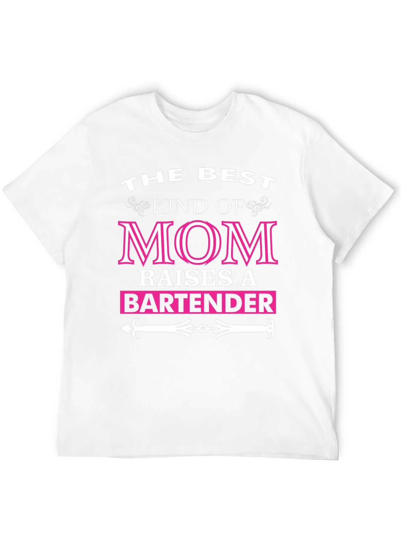 Black Best Kind of Mom Bartender T-Shirt view 12