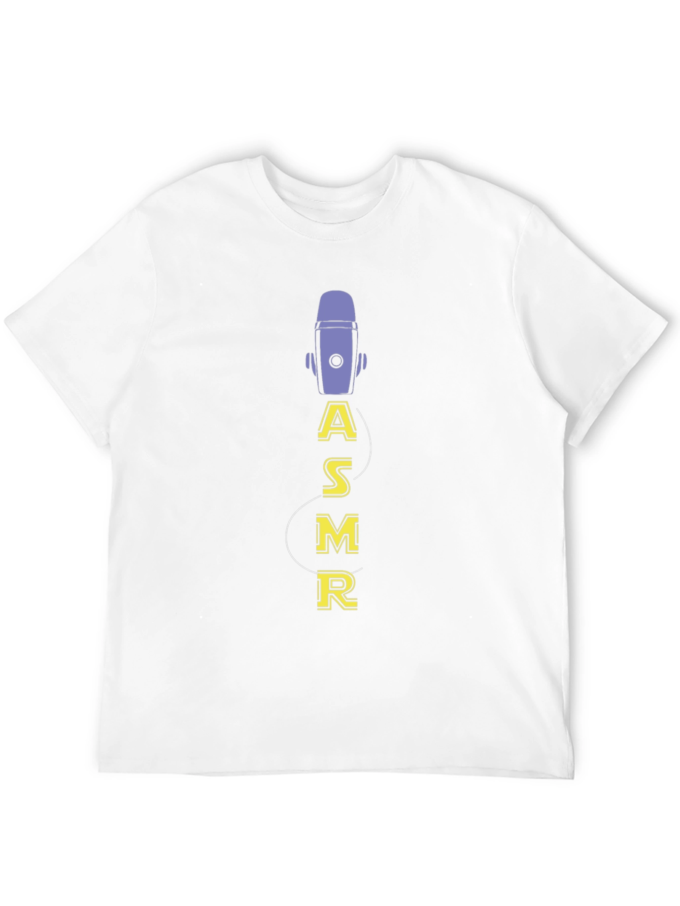 Black ASMR Microphone Graphic Black Tee view 12