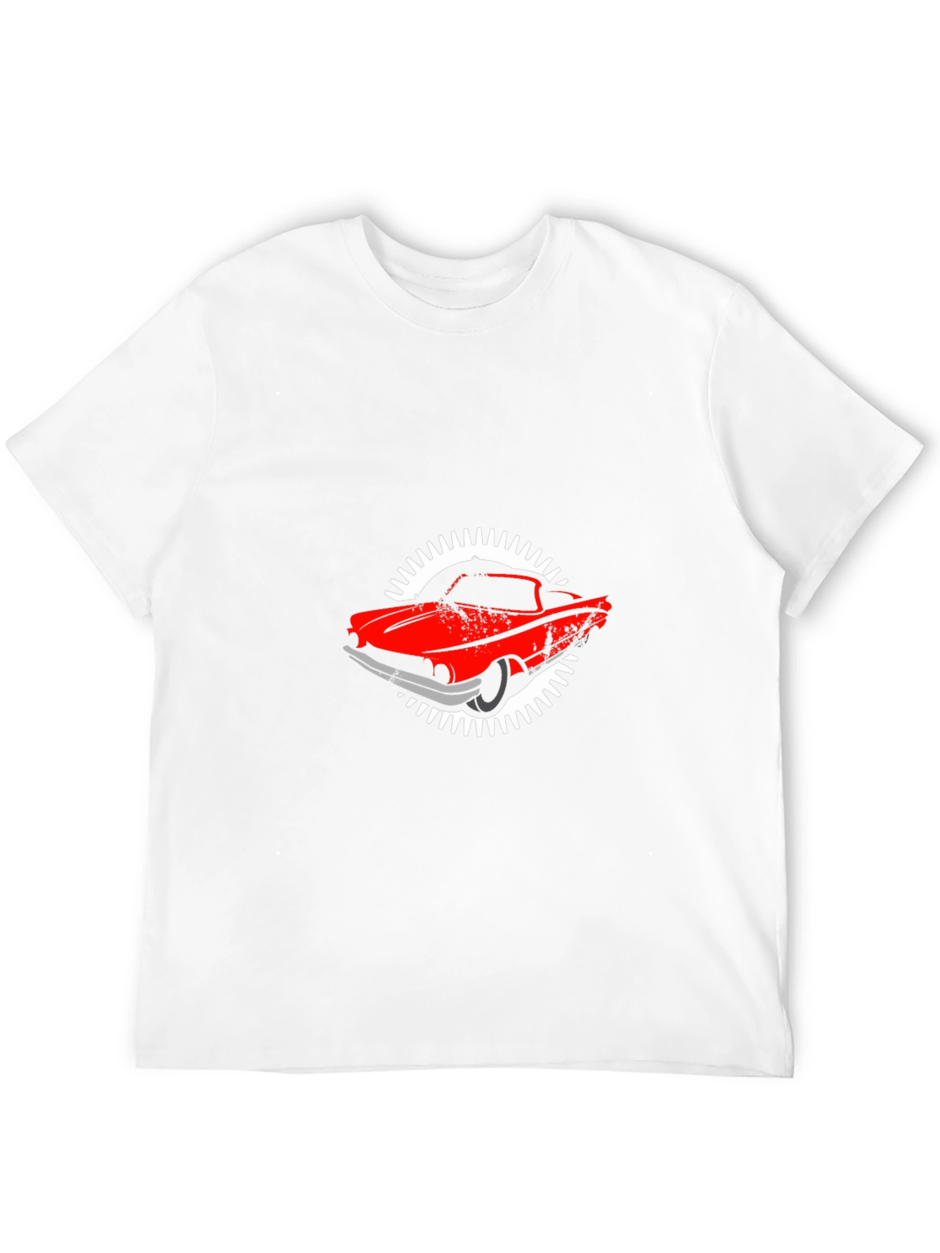 Retro Car Graphic Black T-Shirt - 12