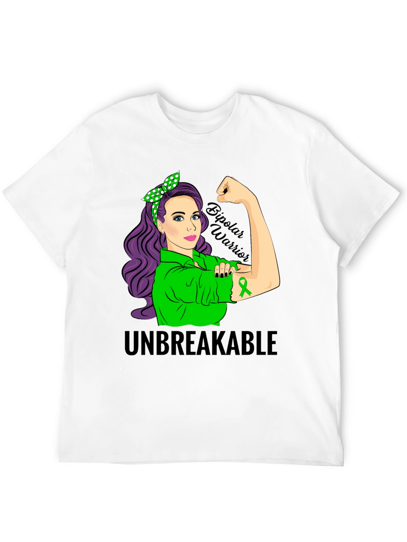 Unbreakable Bipolar Warrior Awareness T-Shirt - 12