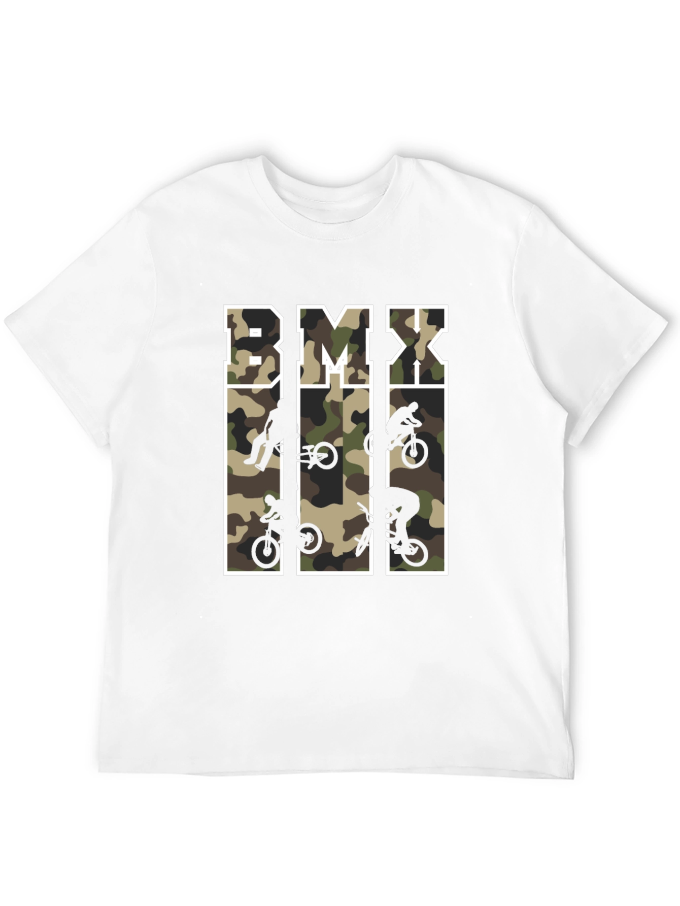 Black BMX Camo Graphic T-Shirt view 12