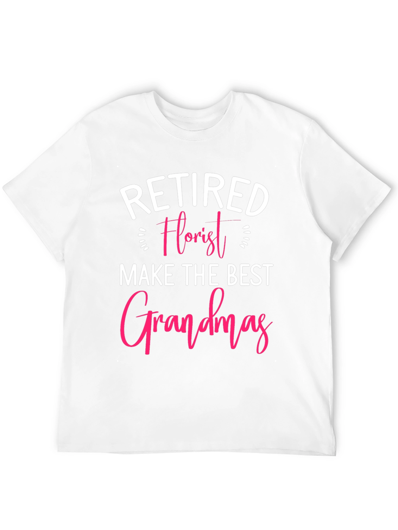 Black Retired Florist Grandma T-Shirt view 12