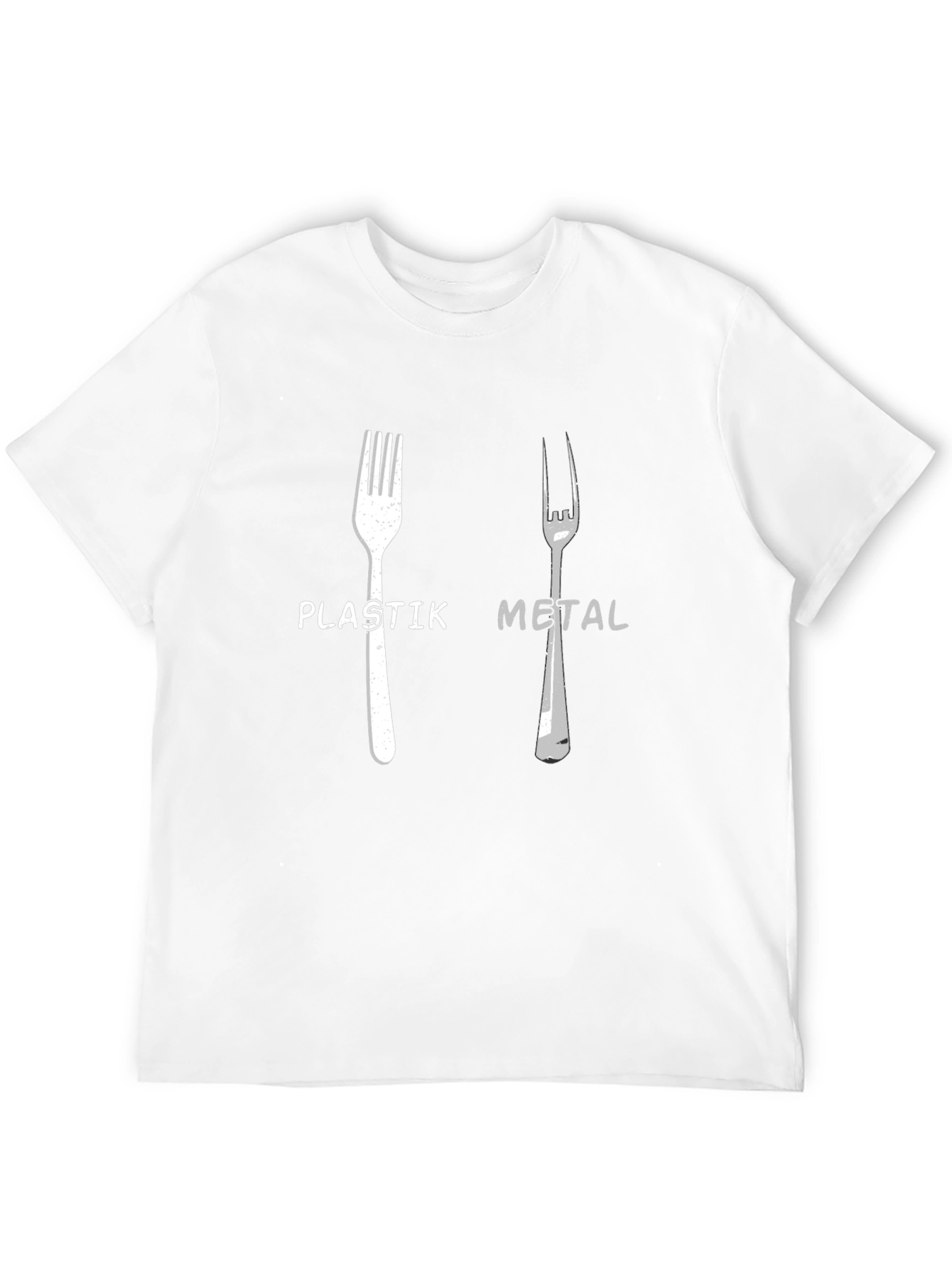 Black Plastik Metal T-Shirt - Humorous Graphic Tee view 12