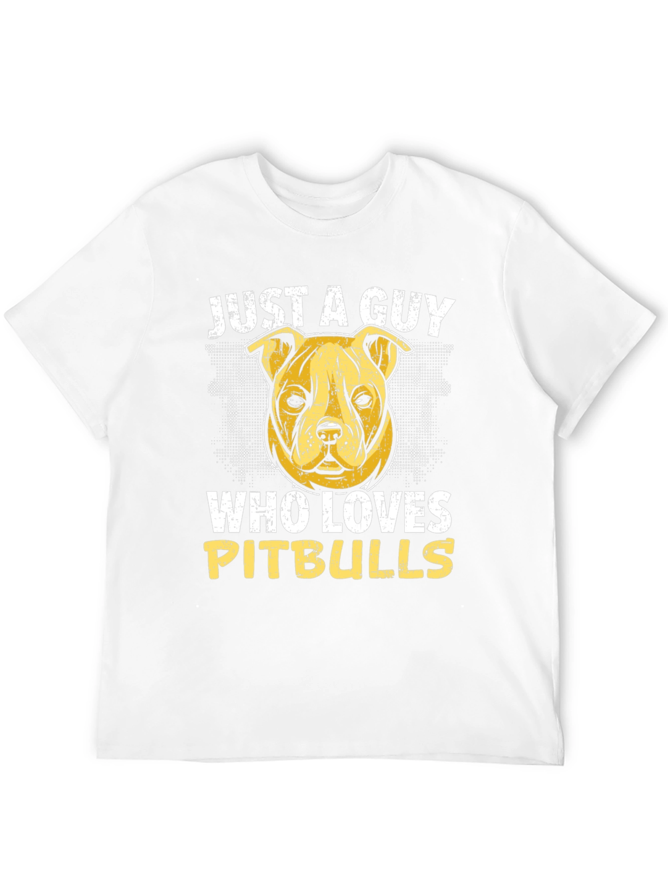 Black Pitbull Lover T-Shirt - Just a Guy Who Loves Pitbulls view 12