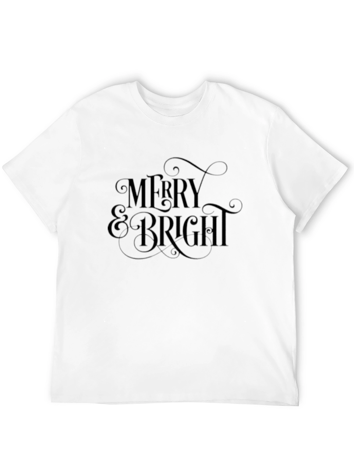 Black Merry & Bright Graphic T-Shirt - Holiday Season view 12
