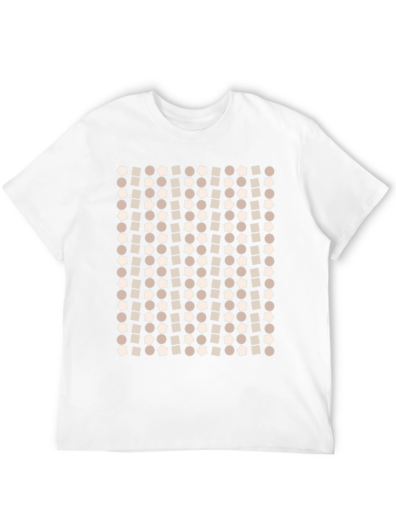 Black Geometric Pattern T-Shirt - Modern Print Tee view 12