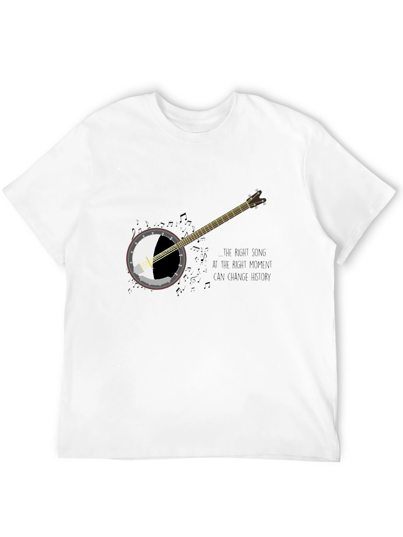 Black Banjo Graphic Tee - Music Changes History view 12