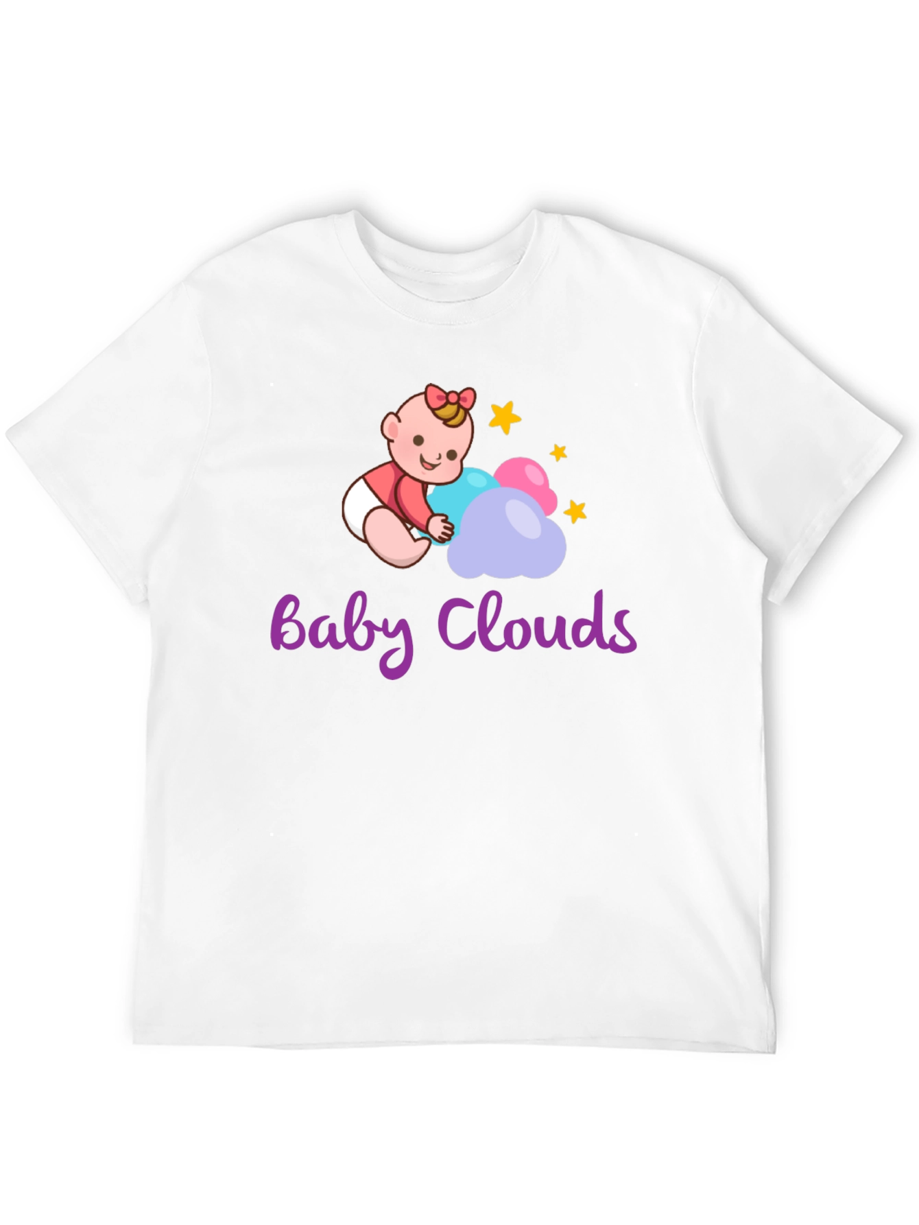 Baby Clouds Graphic T-Shirt - Cute Infant Design - 12