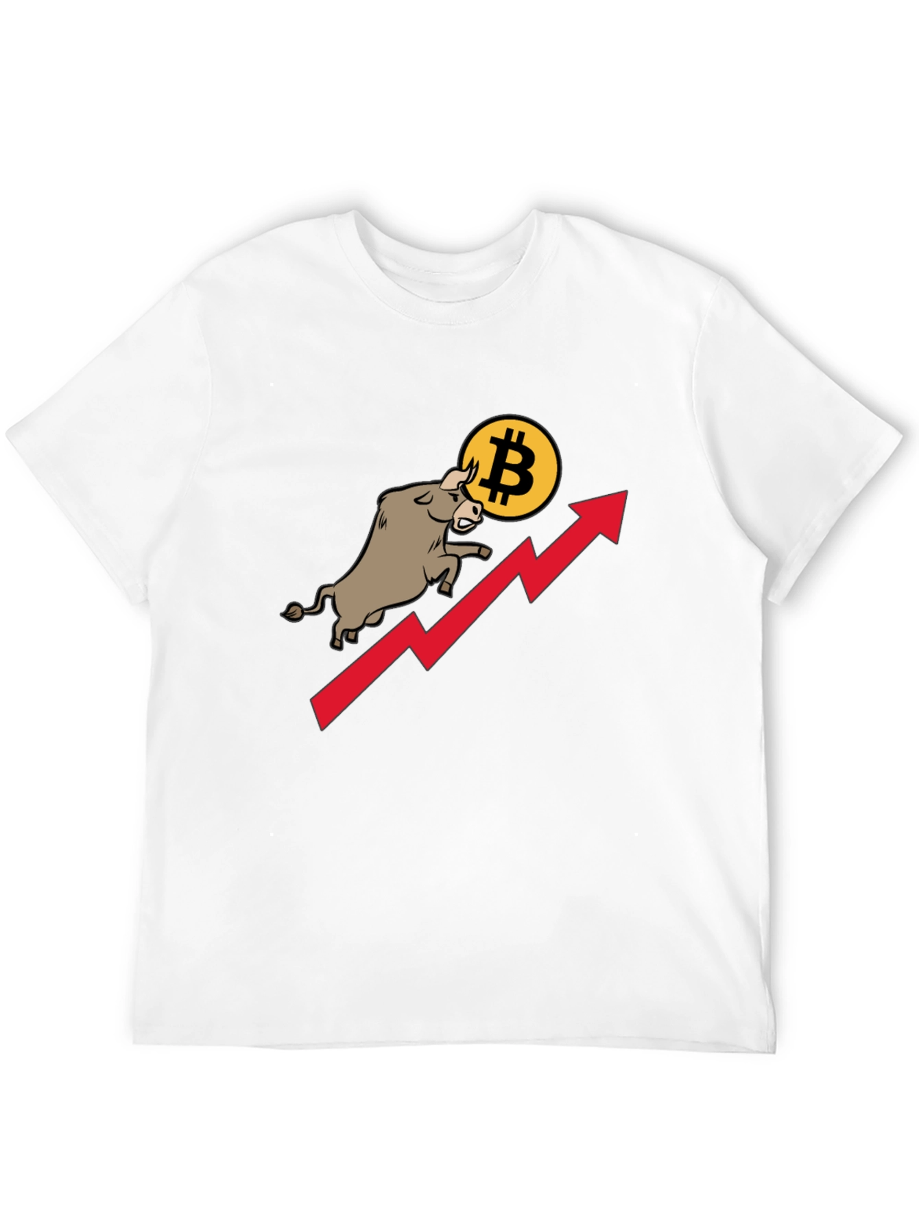 Black Bitcoin Bull Run Black T-Shirt view 12