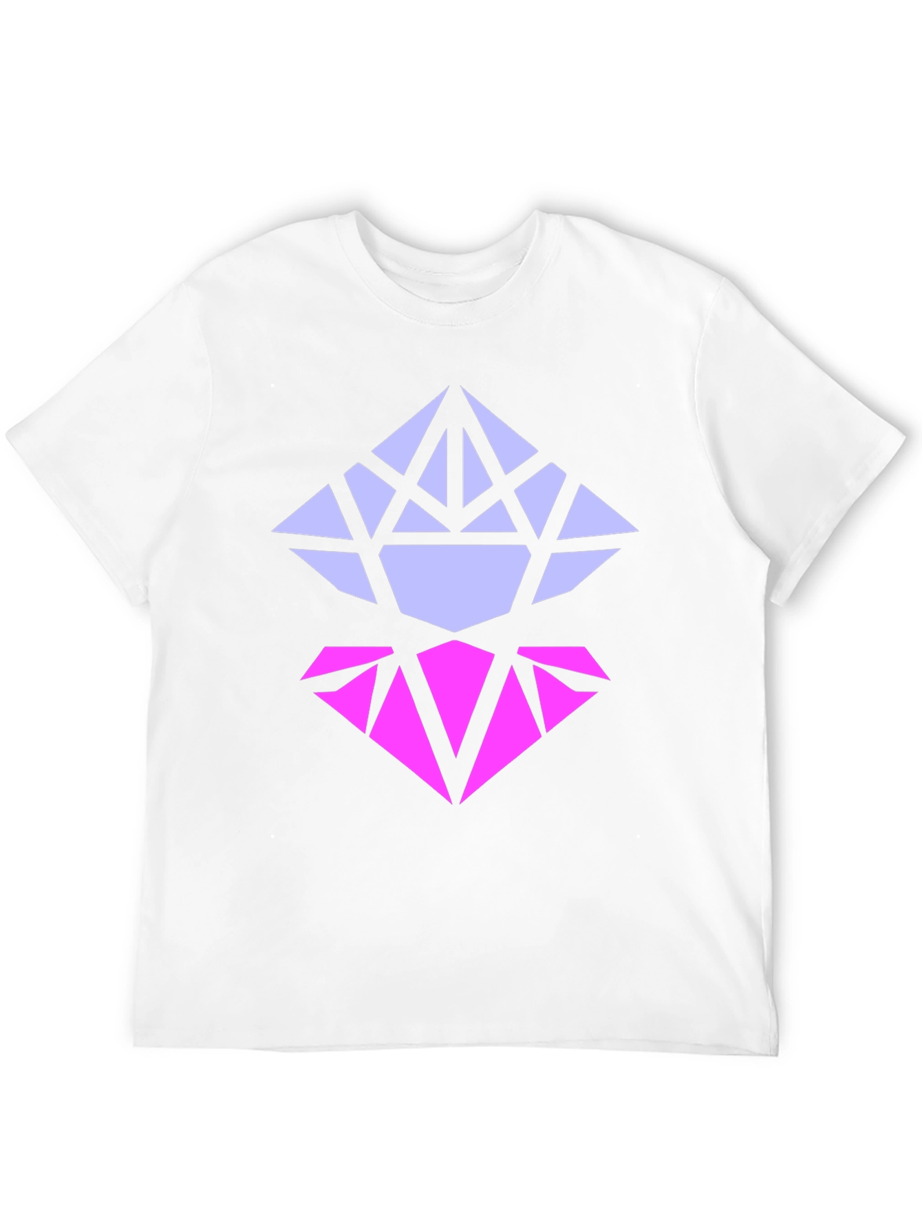 Black Geometric Diamond Graphic Tee - Modern Style view 12