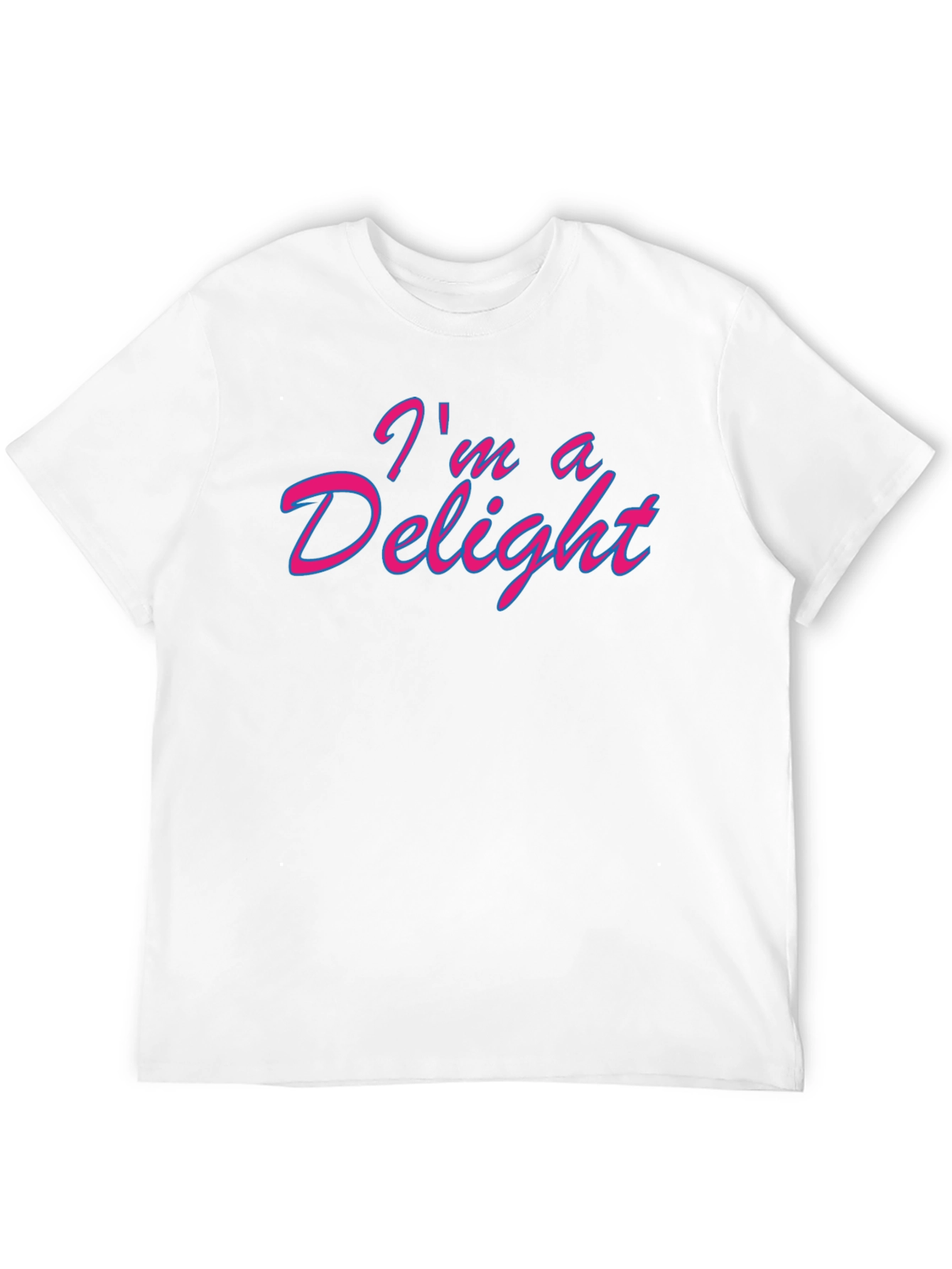 Black I'm a Delight Graphic T-Shirt - Funny & Stylish view 12
