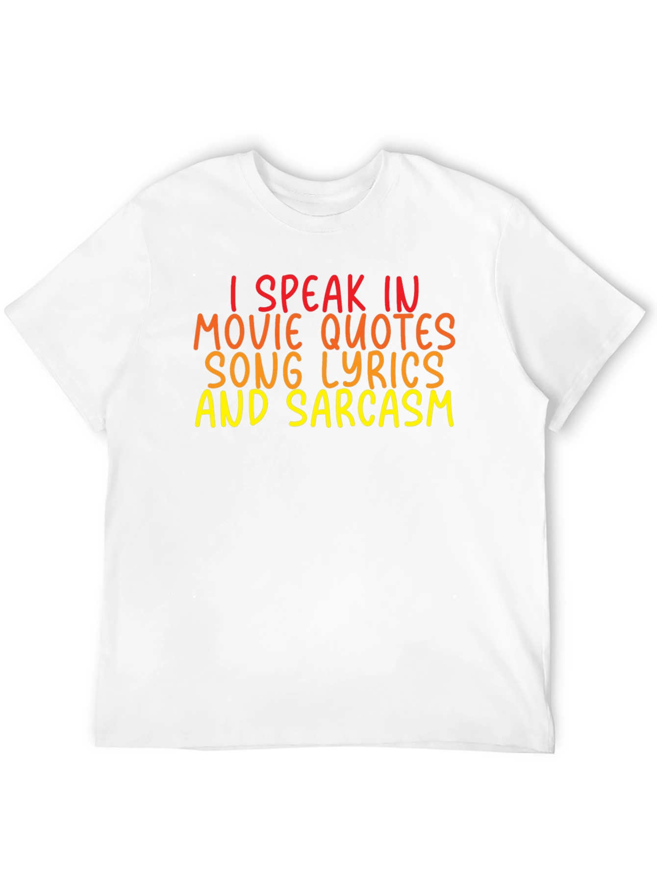 Black Funny Graphic Tee: I Speak in Movie Quotes view 12