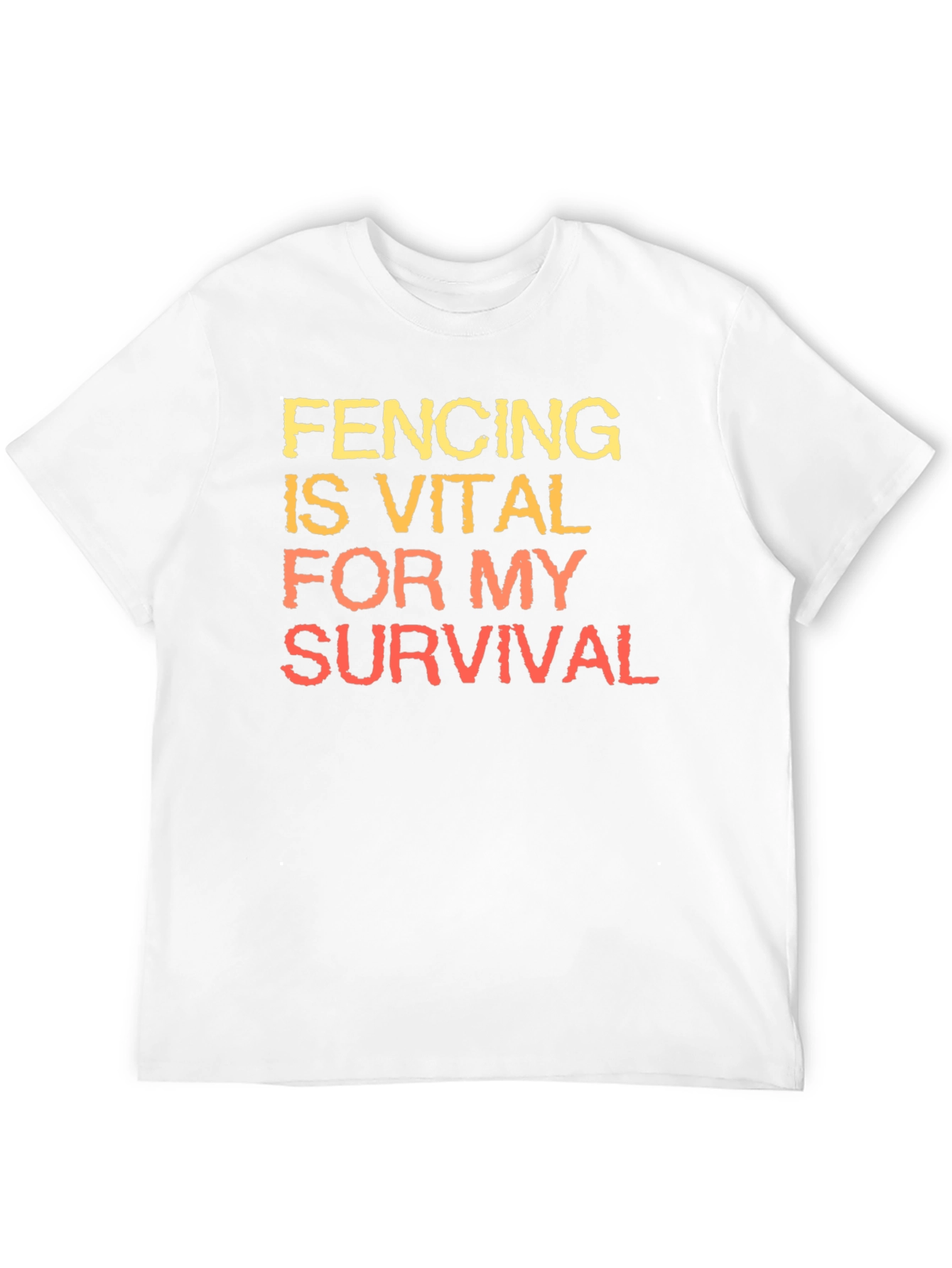 Black Fencing is Vital T-Shirt view 12