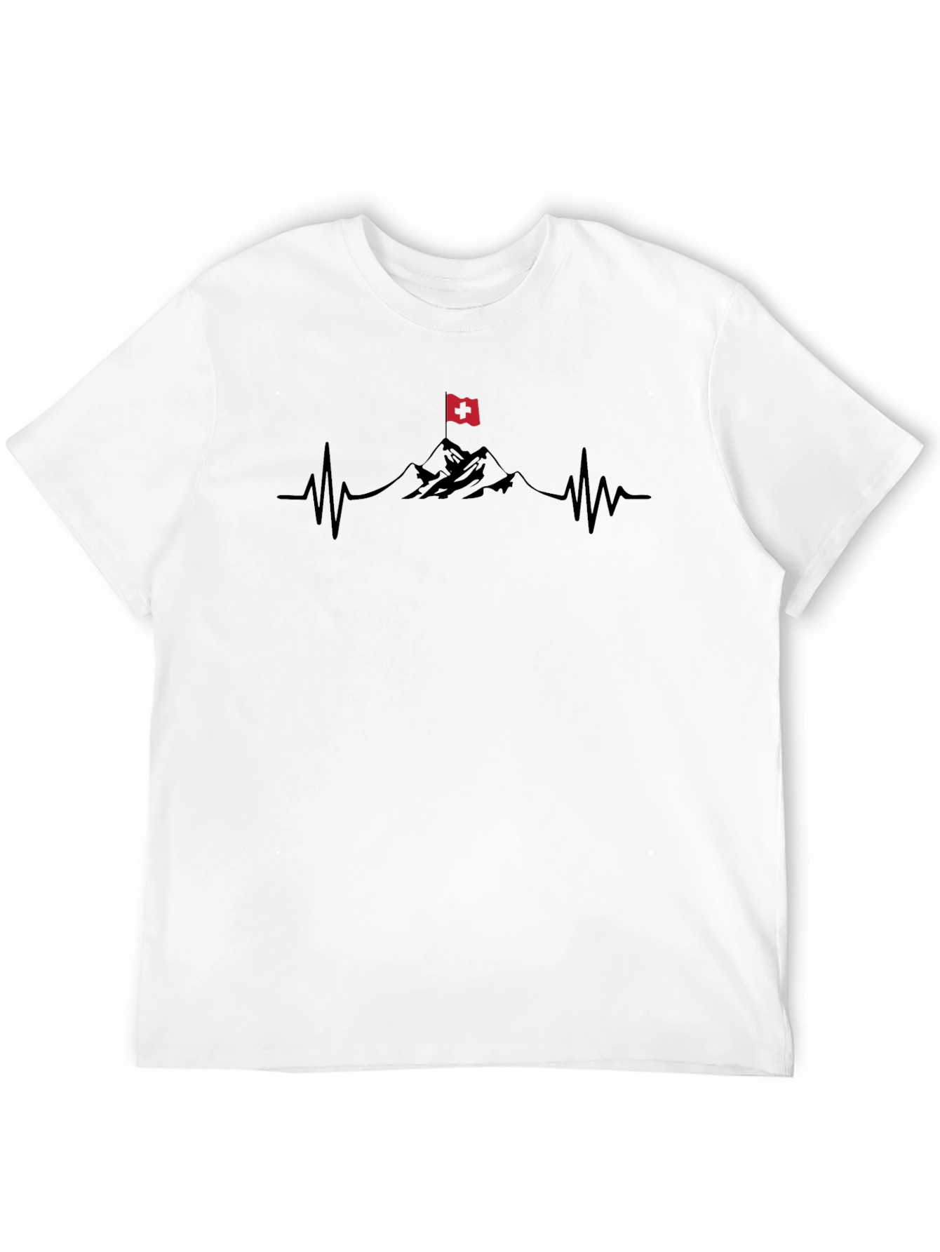 Black Mountain Heartbeat T-Shirt - Black view 12