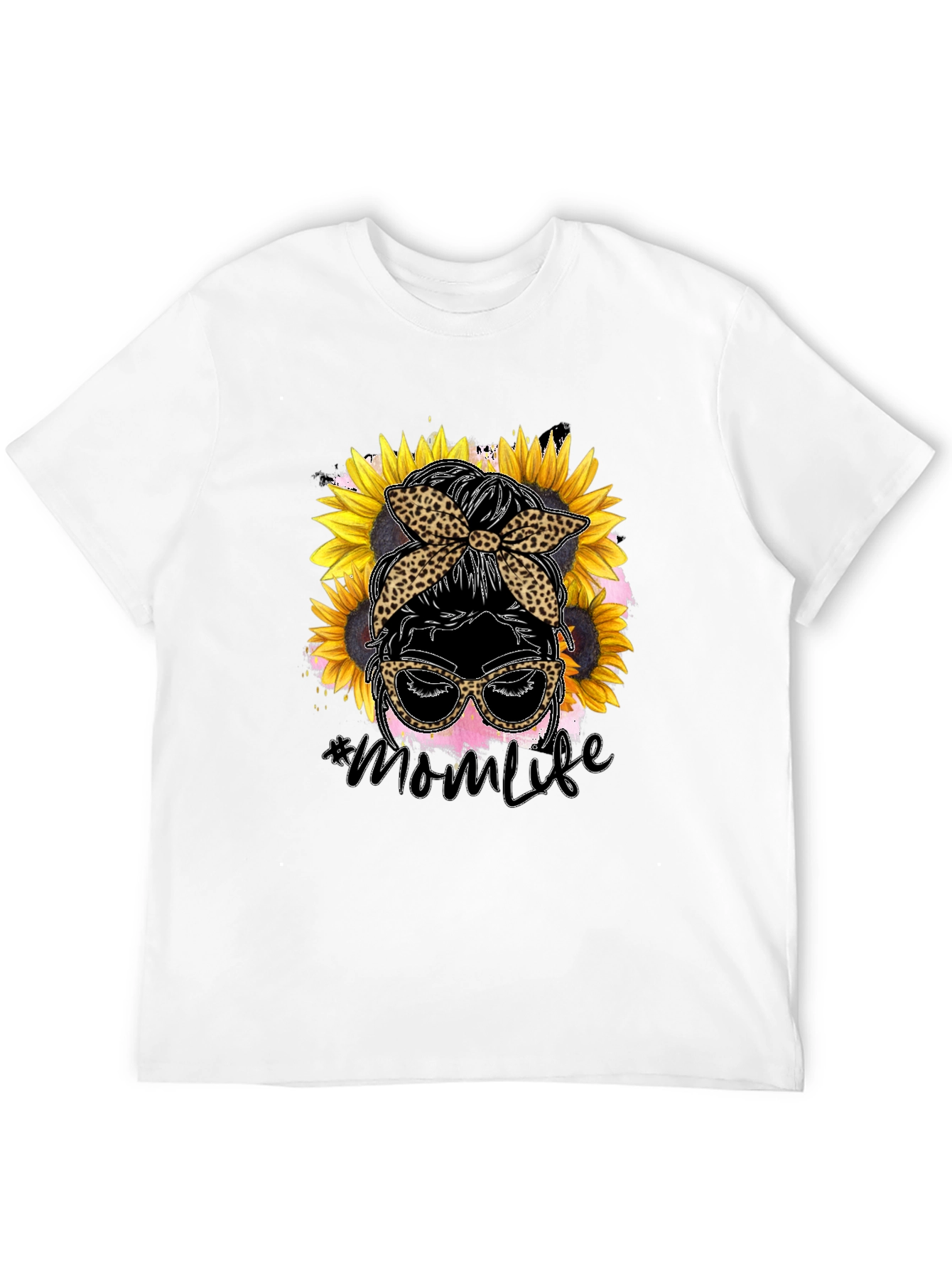 Black Mom Life Sunflower Graphic Tee view 12