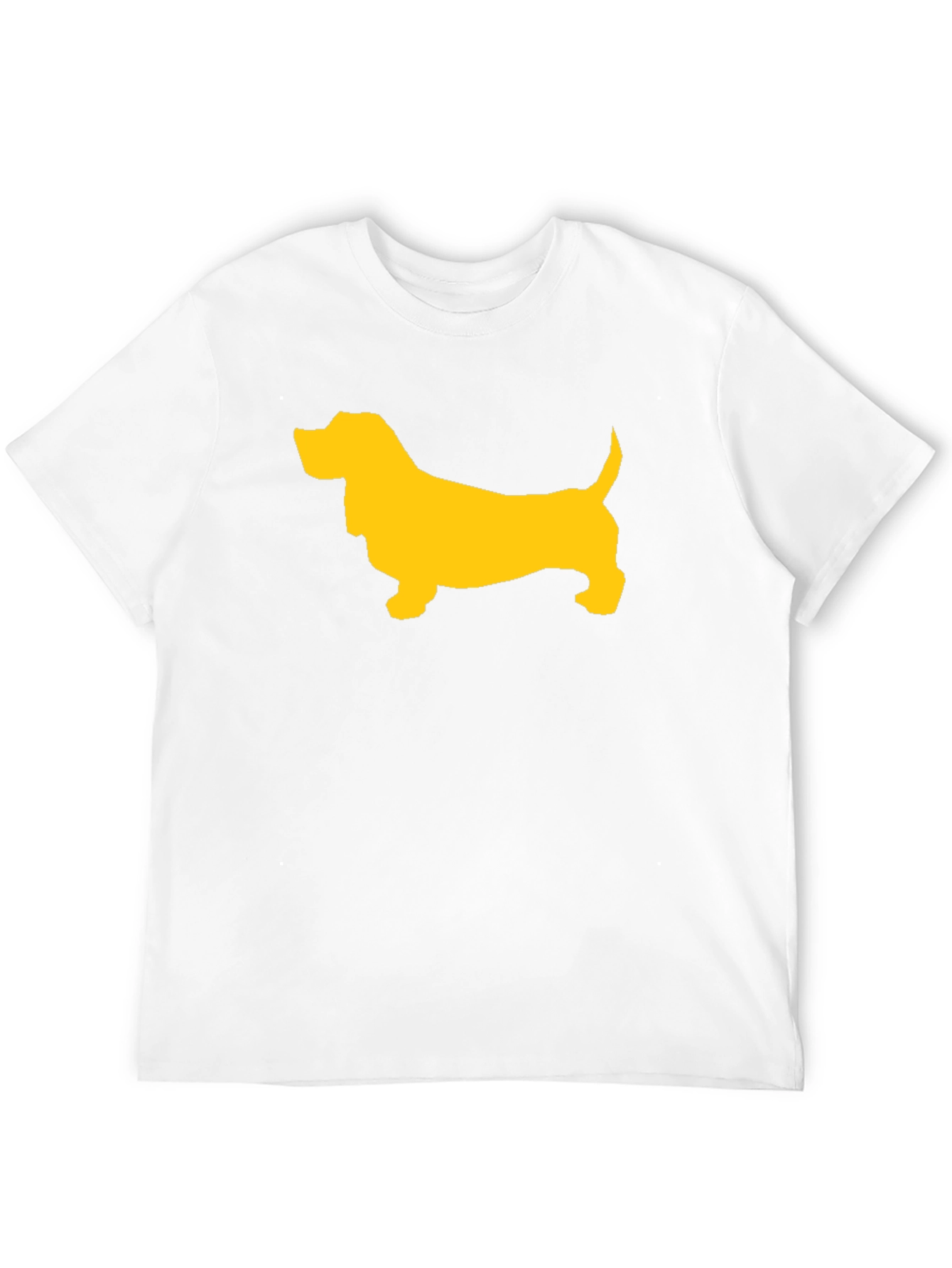 Black Black T-Shirt with Yellow Dog Graphic view 12