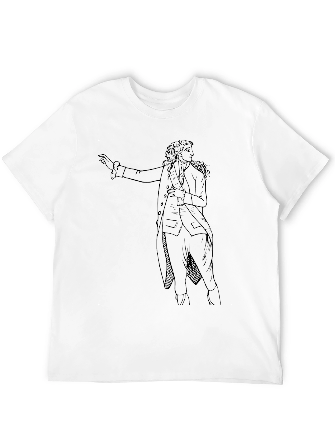 Black Historical Silhouette Graphic Tee - Black view 12