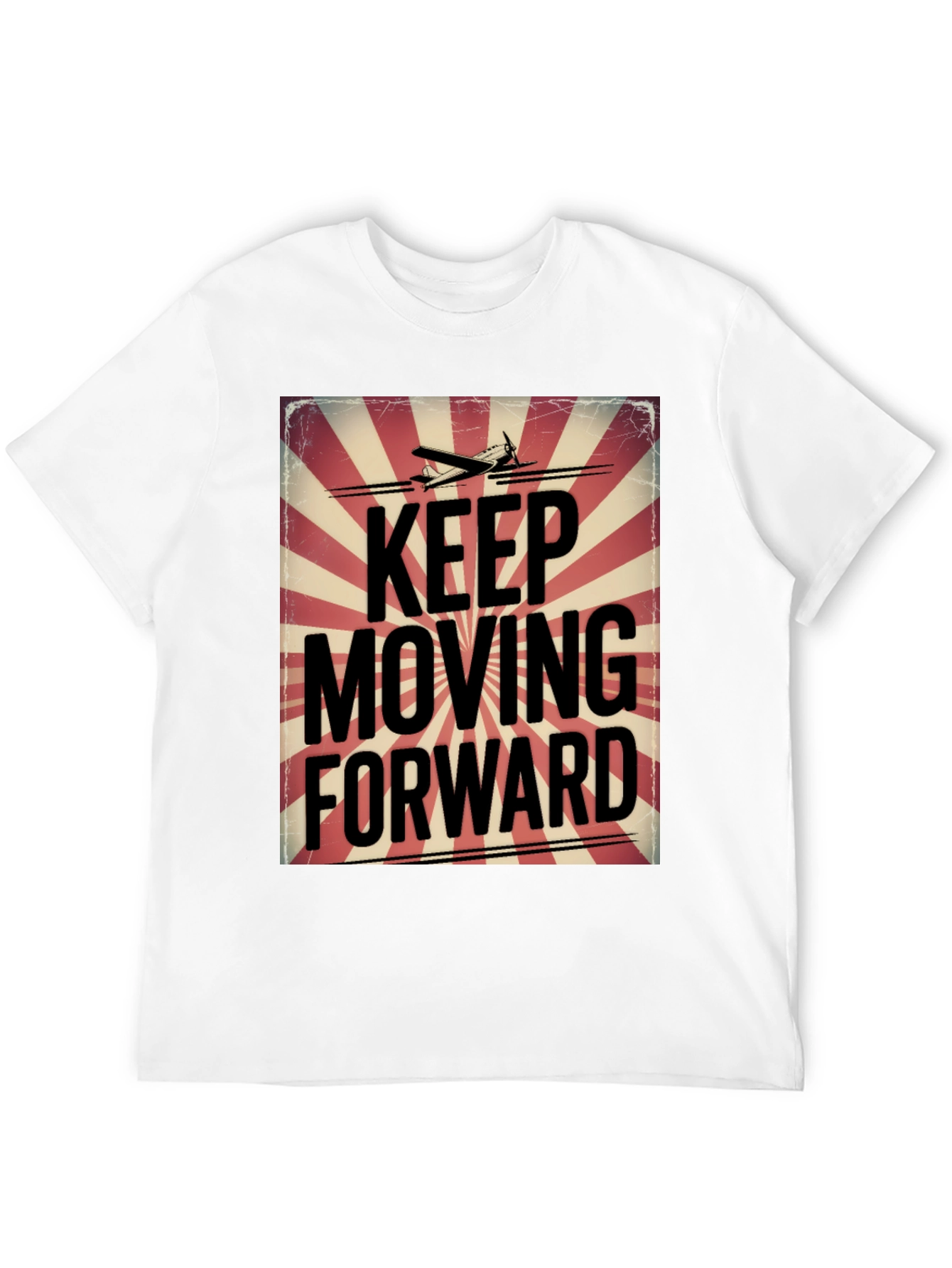 Black Keep Moving Forward Graphic Tee view 12