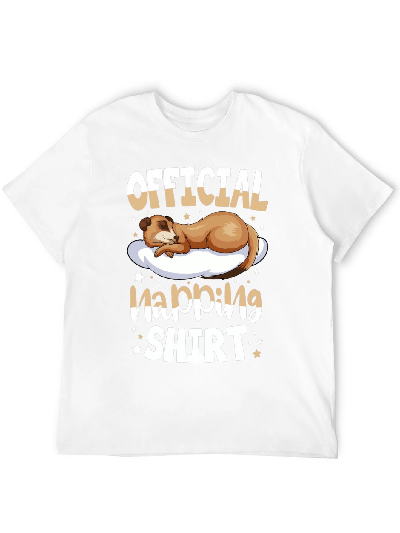Black Official Napping Shirt - Meerkat Sleep Tee view 12