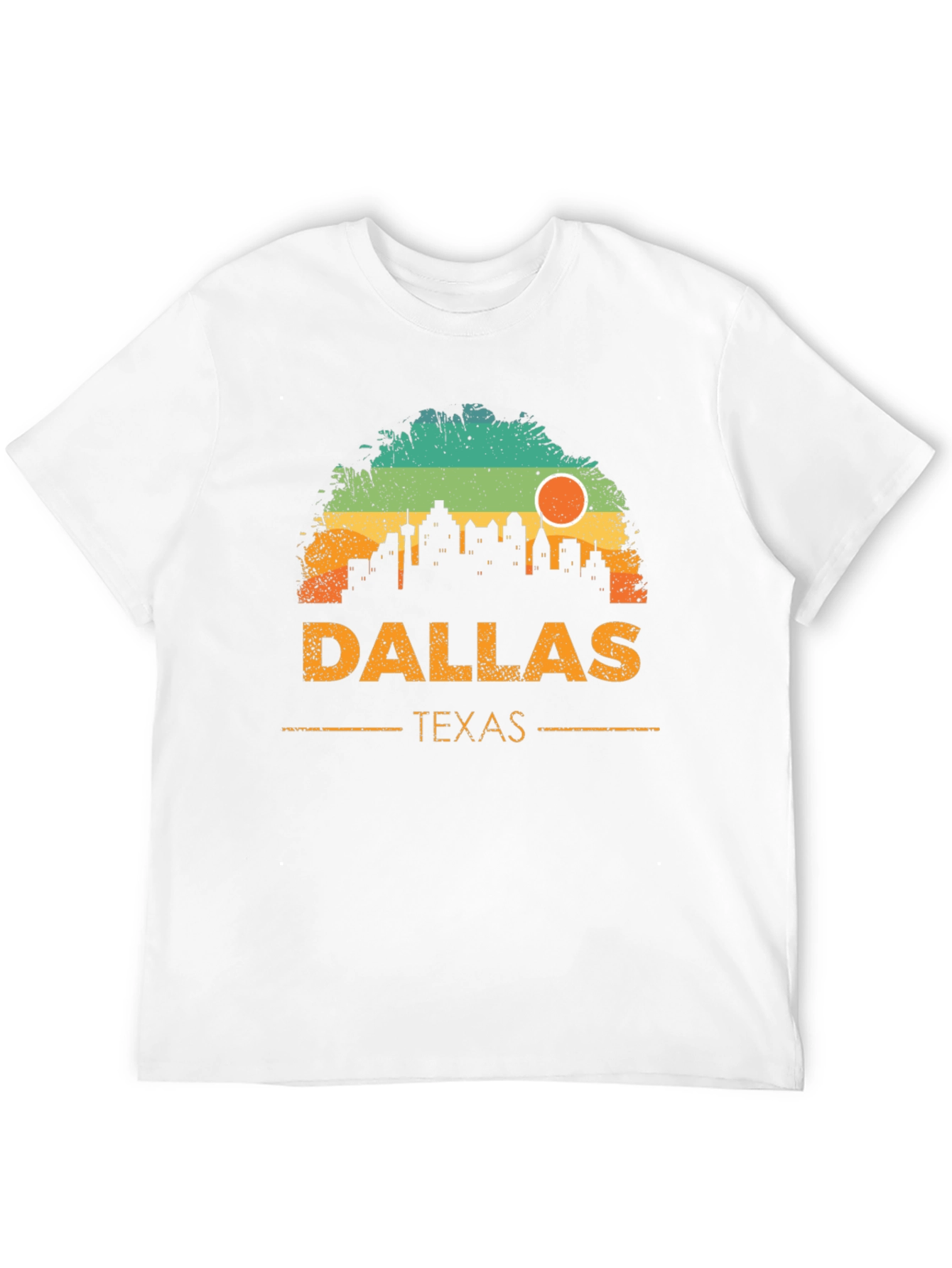 Black Dallas Texas Skyline Graphic T-Shirt view 12