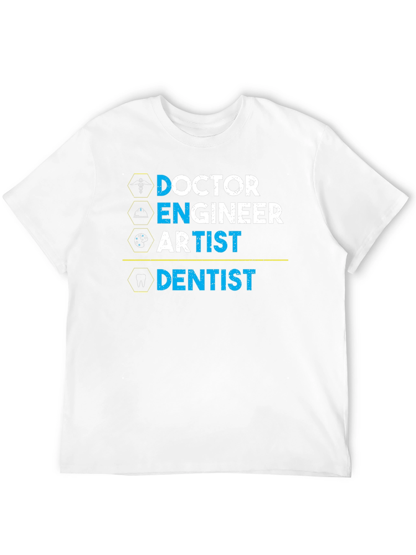 Black Doctor, Engineer, Artist, Dentist Graphic T-Shirt view 12